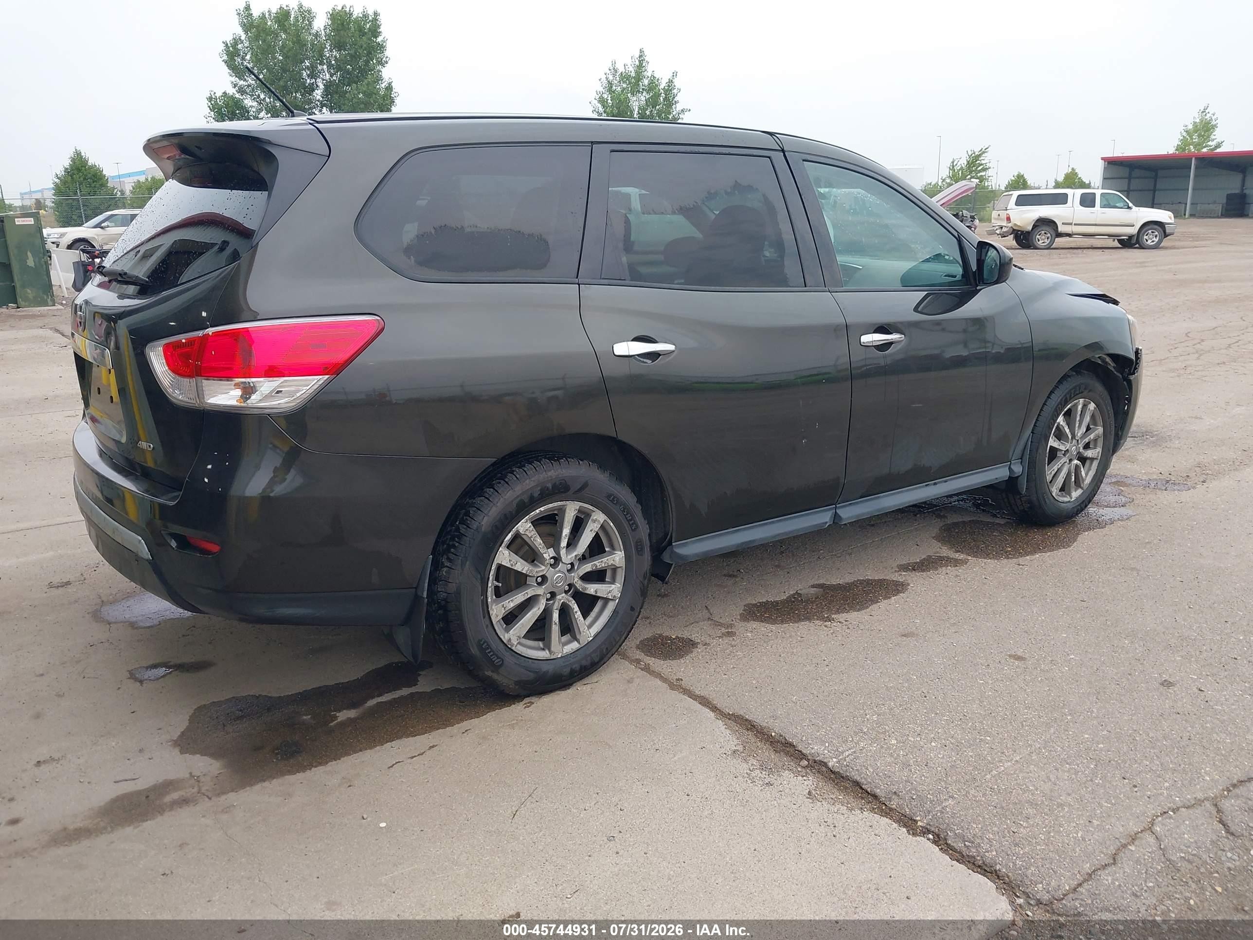 2015 Nissan Pathfinder S Gray vin: 5N1AR2MM6FC624133