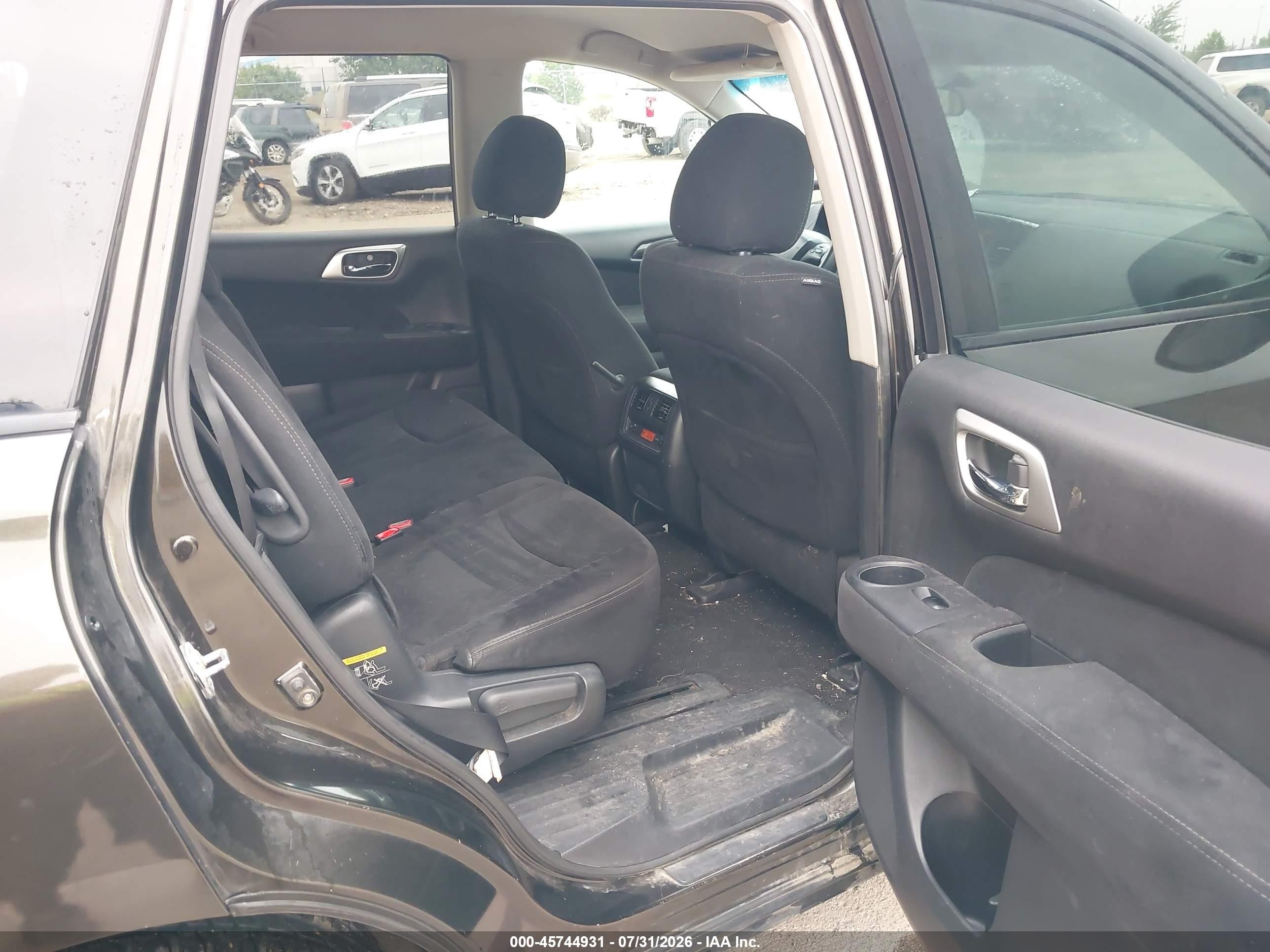 2015 Nissan Pathfinder S Gray vin: 5N1AR2MM6FC624133