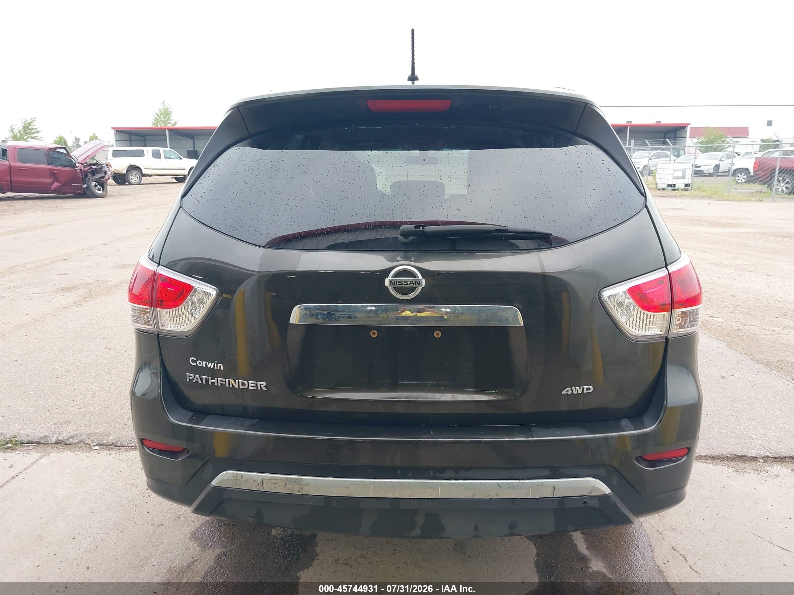 2015 Nissan Pathfinder S Gray vin: 5N1AR2MM6FC624133