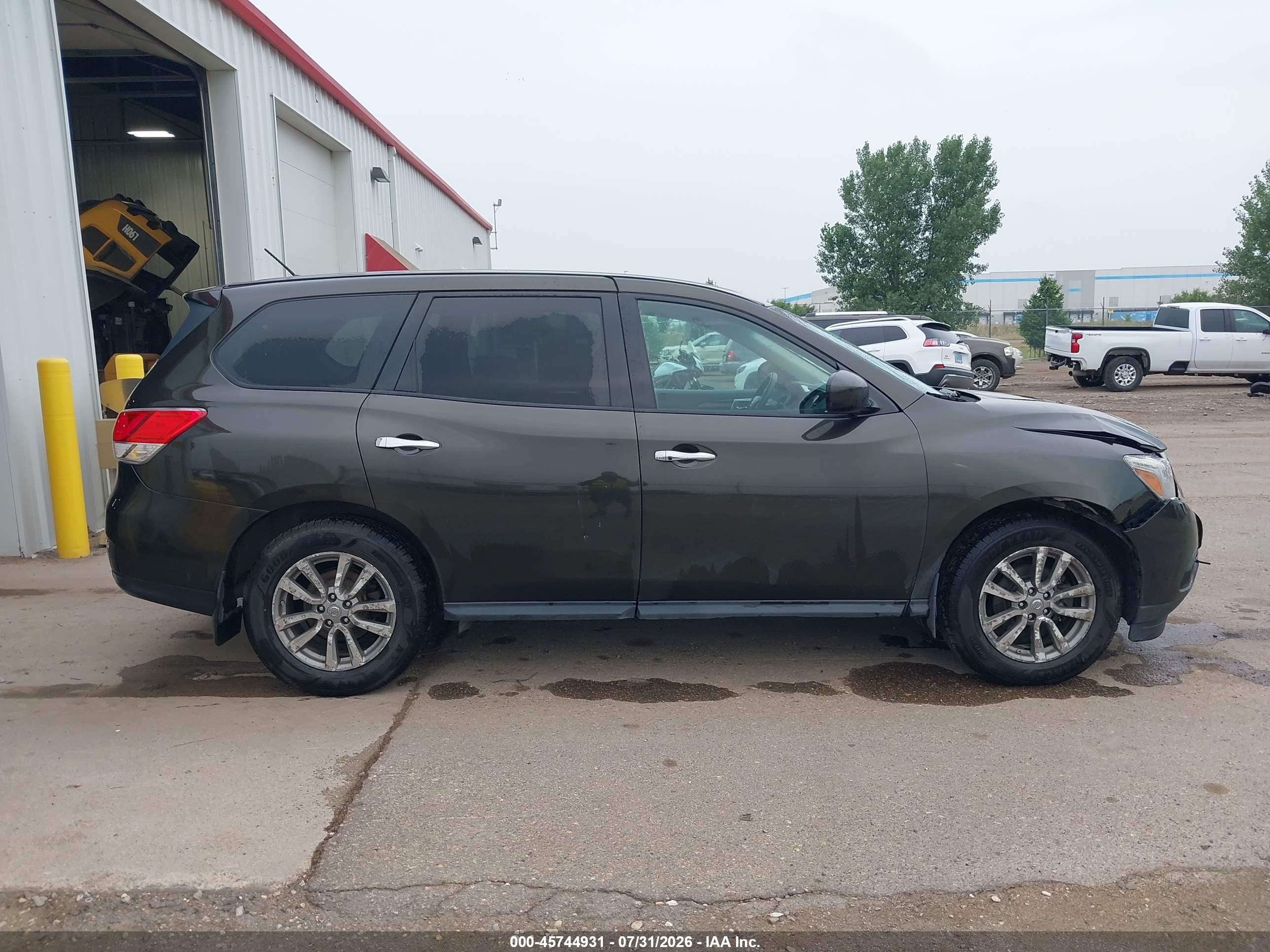 2015 Nissan Pathfinder S Gray vin: 5N1AR2MM6FC624133
