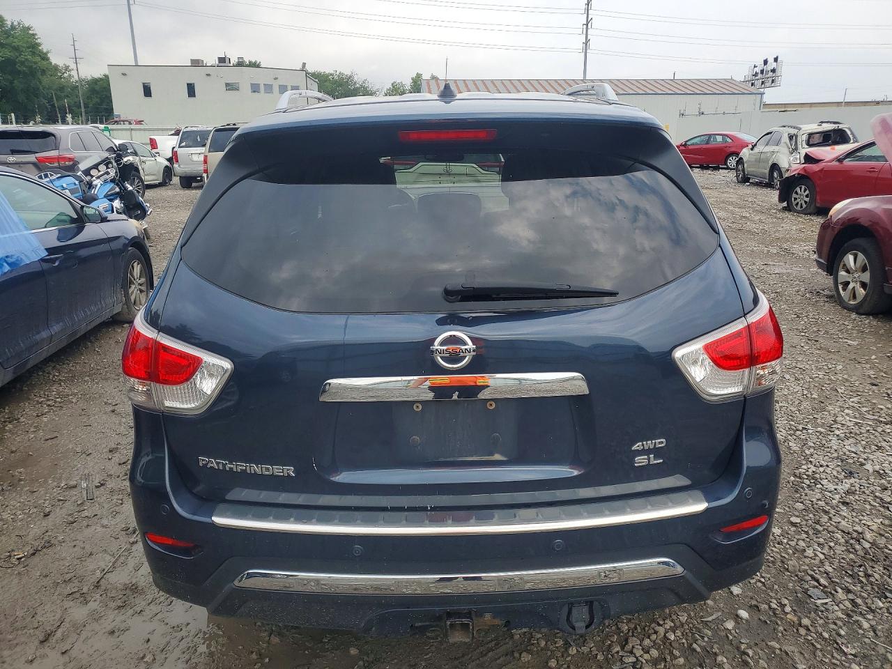 2015 Nissan Pathfinder Sl Синий vin: 5N1AR2MM6FC630384