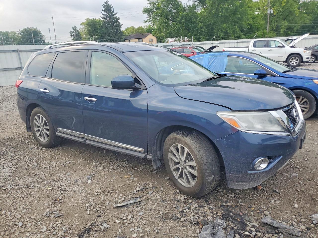 2015 Nissan Pathfinder Sl Синий vin: 5N1AR2MM6FC630384