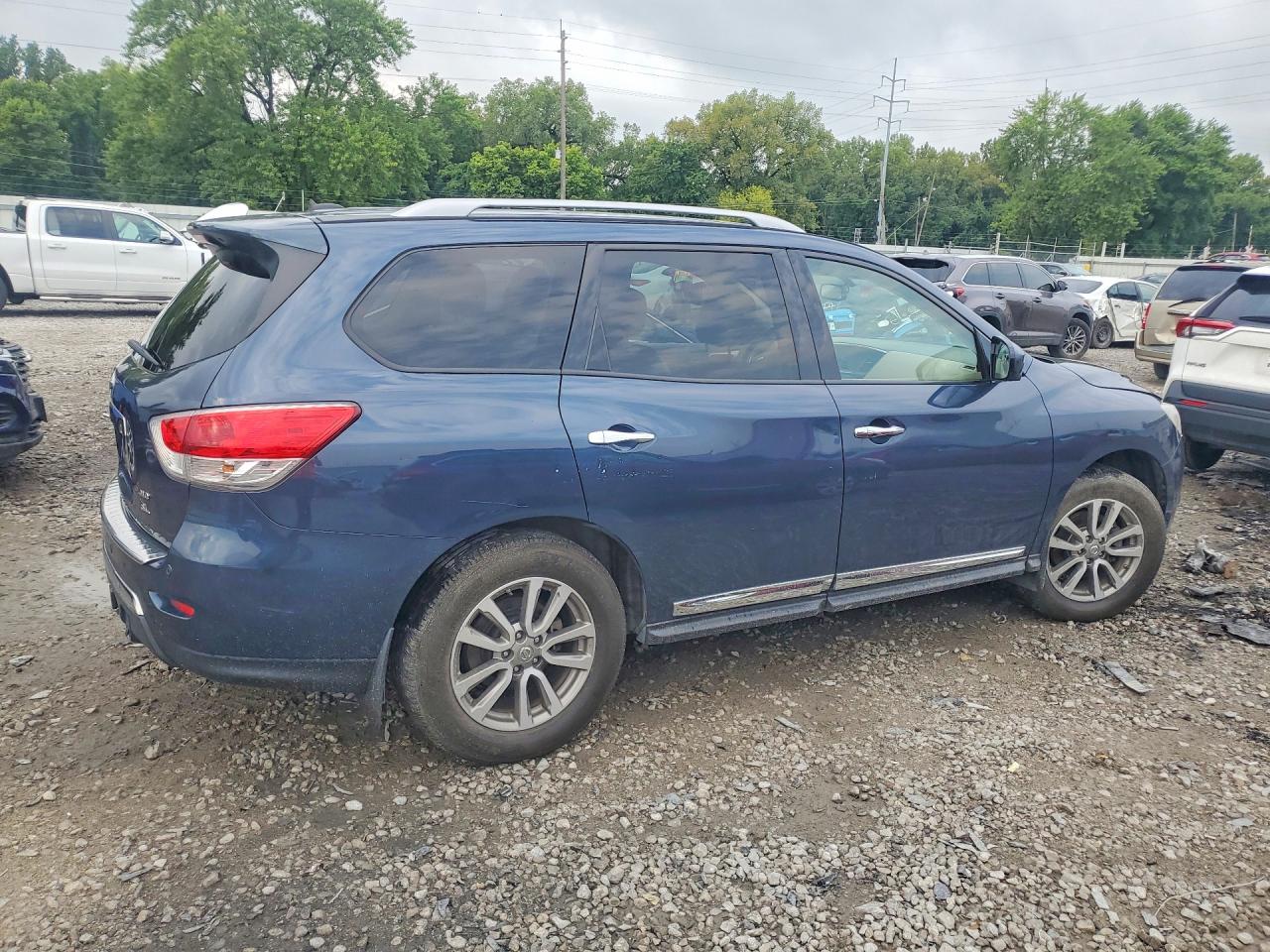 2015 Nissan Pathfinder Sl Синий vin: 5N1AR2MM6FC630384