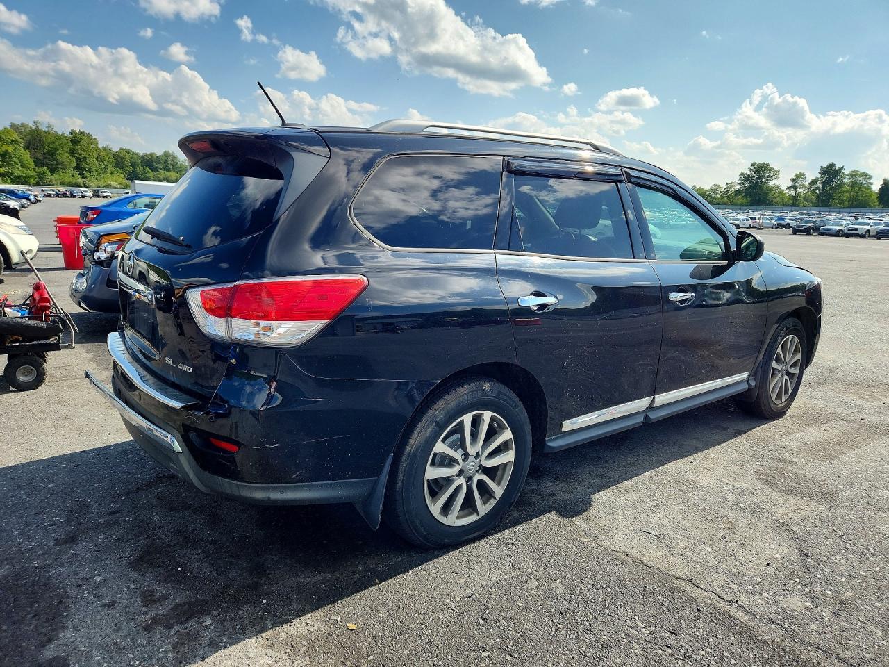 2015 Nissan Pathfinder Sl Black vin: 5N1AR2MM6FC632314
