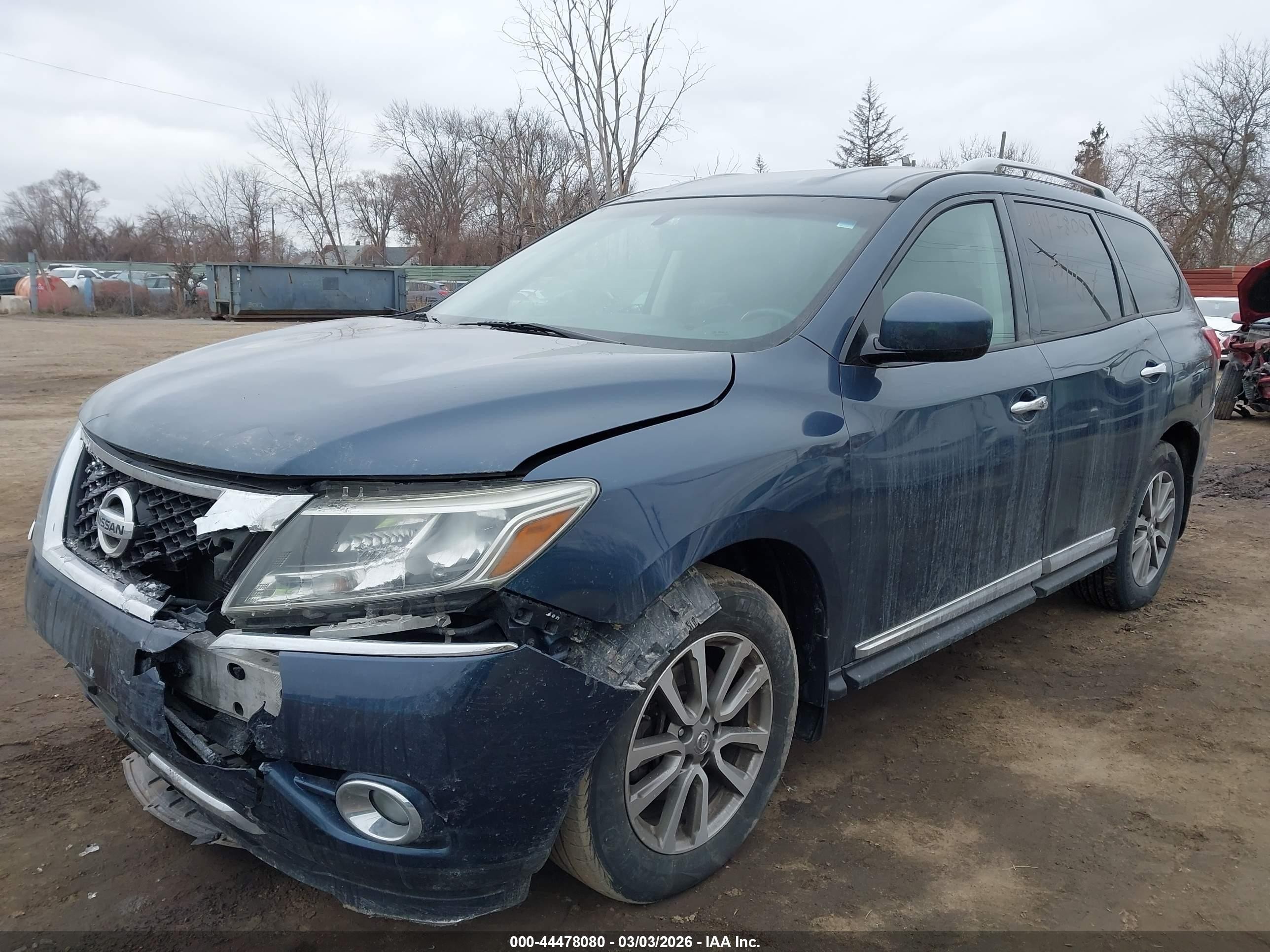2015 Nissan Pathfinder Sl Navy vin: 5N1AR2MM6FC642471