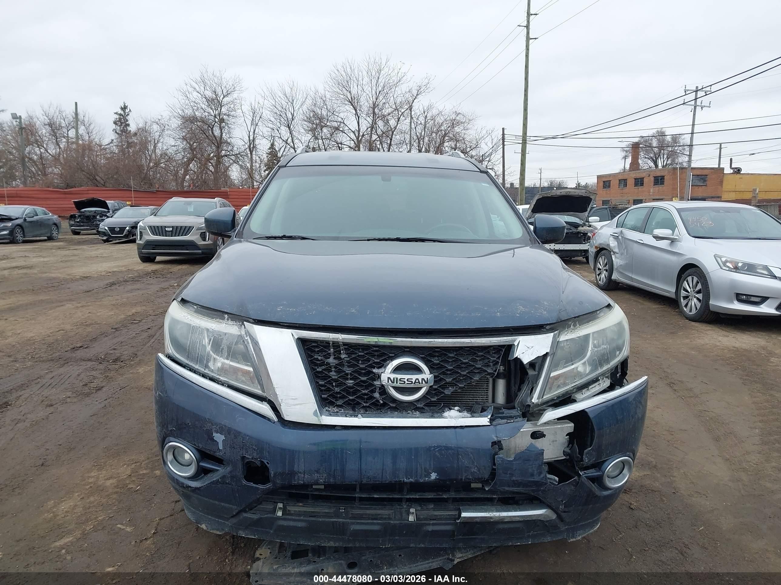 2015 Nissan Pathfinder Sl Navy vin: 5N1AR2MM6FC642471
