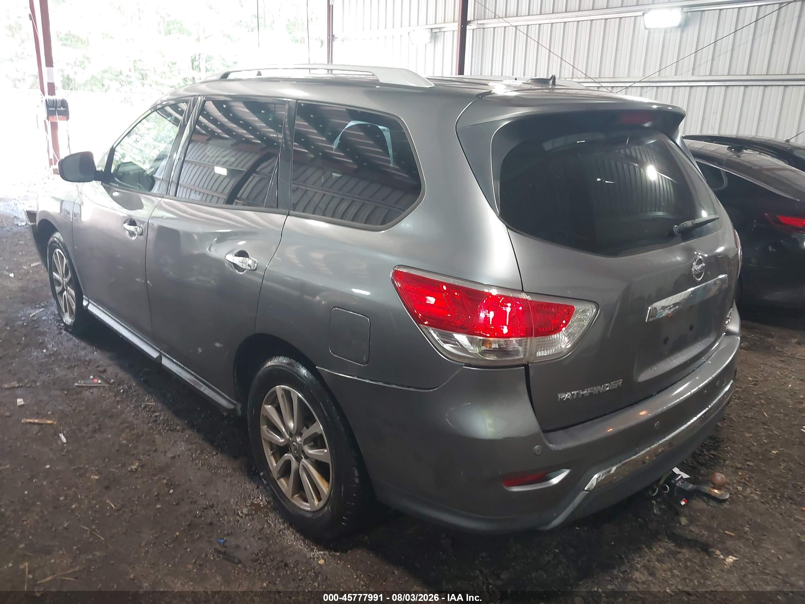 2015 Nissan Pathfinder Platinum/s/sl/sv Gray vin: 5N1AR2MM6FC653566