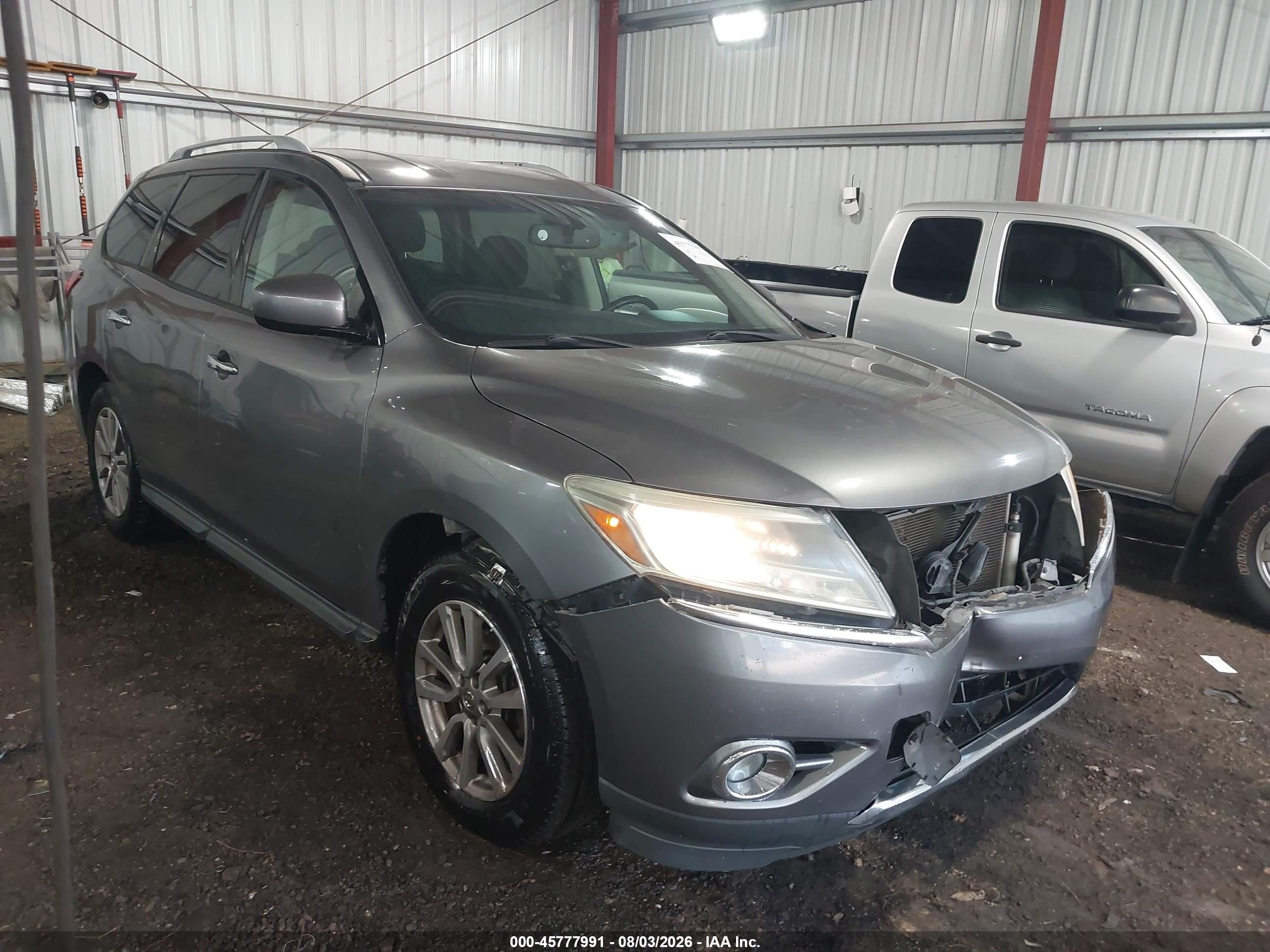 2015 Nissan Pathfinder Platinum/s/sl/sv Gray vin: 5N1AR2MM6FC653566