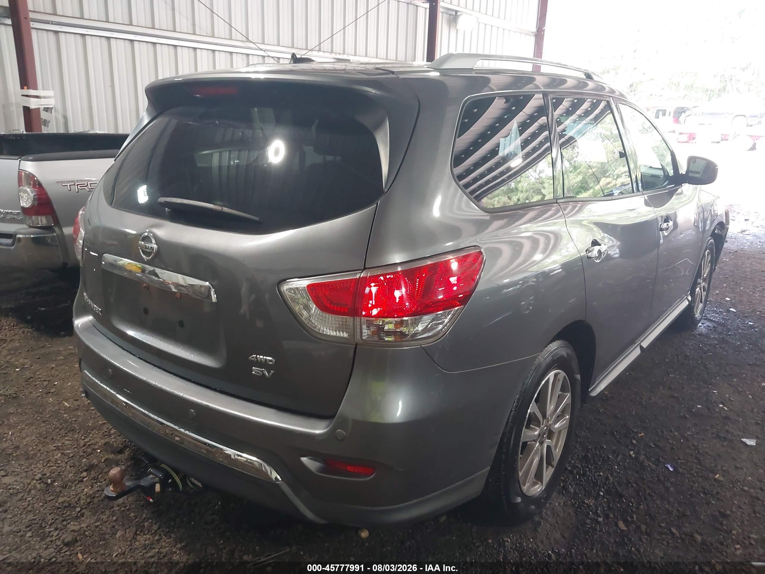 2015 Nissan Pathfinder Platinum/s/sl/sv Gray vin: 5N1AR2MM6FC653566