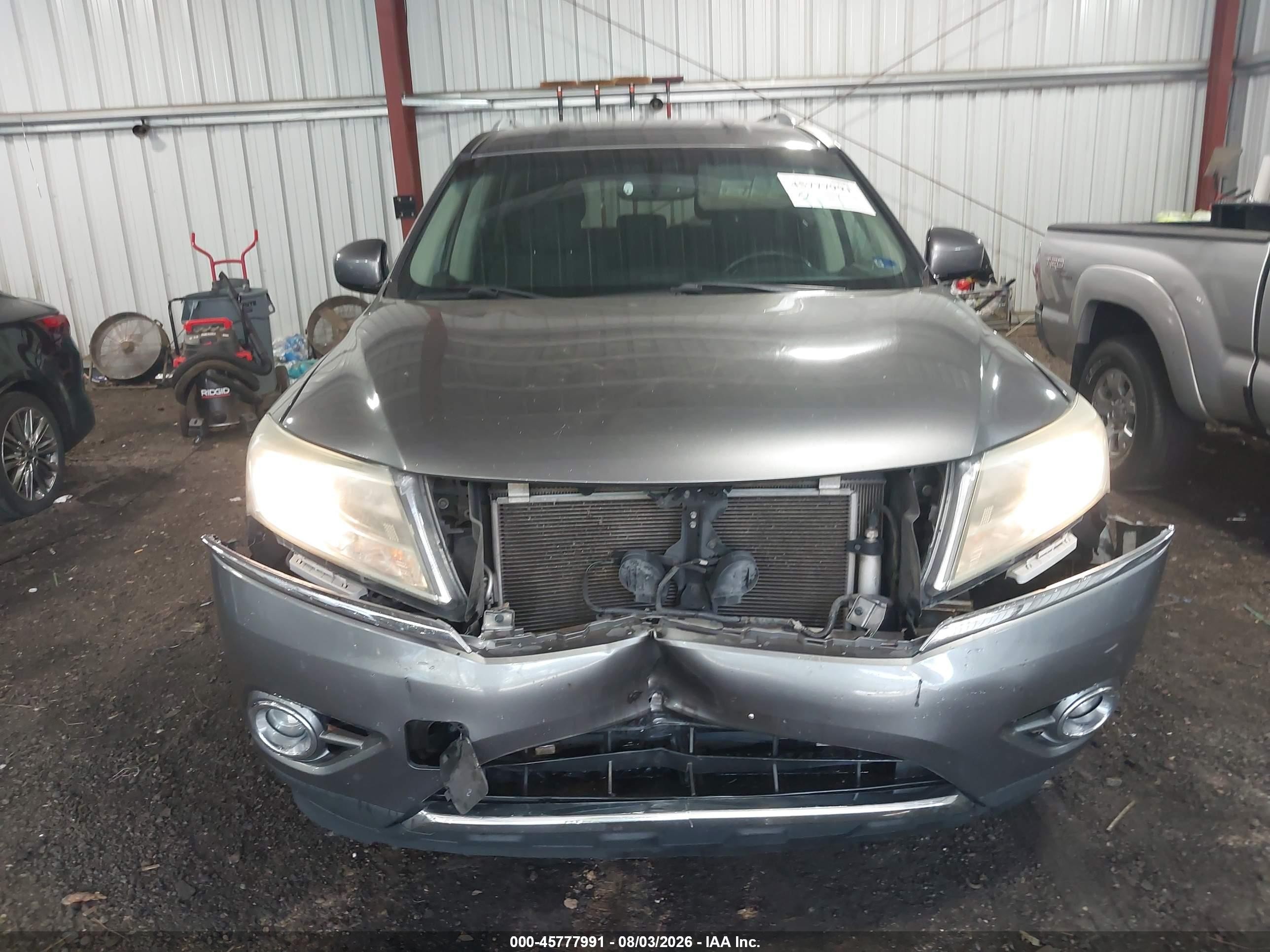2015 Nissan Pathfinder Platinum/s/sl/sv Gray vin: 5N1AR2MM6FC653566