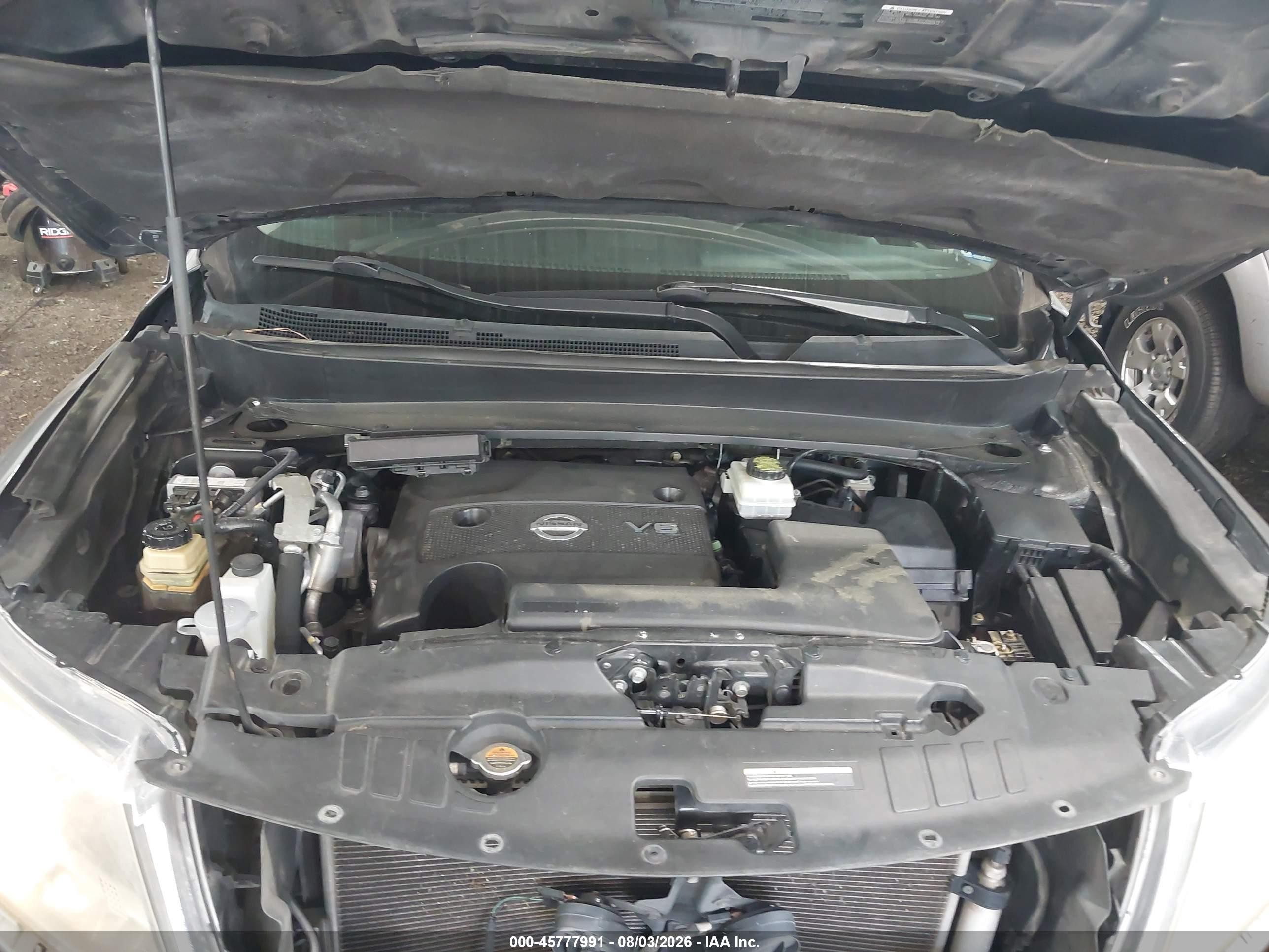 2015 Nissan Pathfinder Platinum/s/sl/sv Gray vin: 5N1AR2MM6FC653566