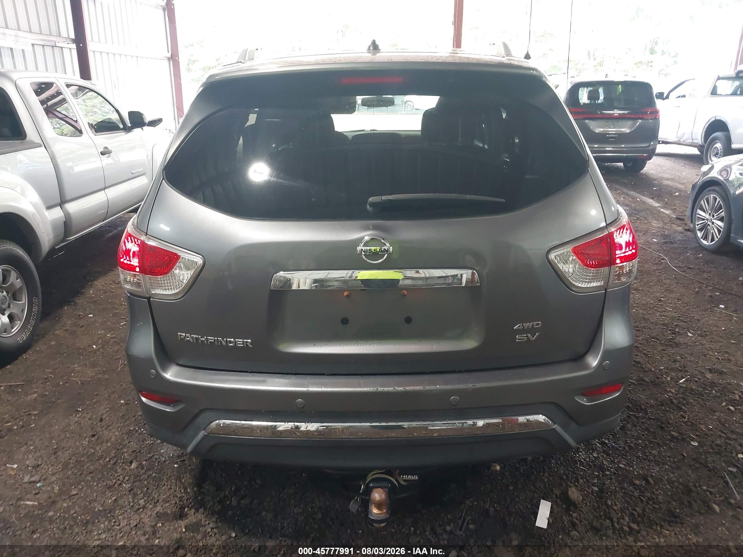 2015 Nissan Pathfinder Platinum/s/sl/sv Gray vin: 5N1AR2MM6FC653566