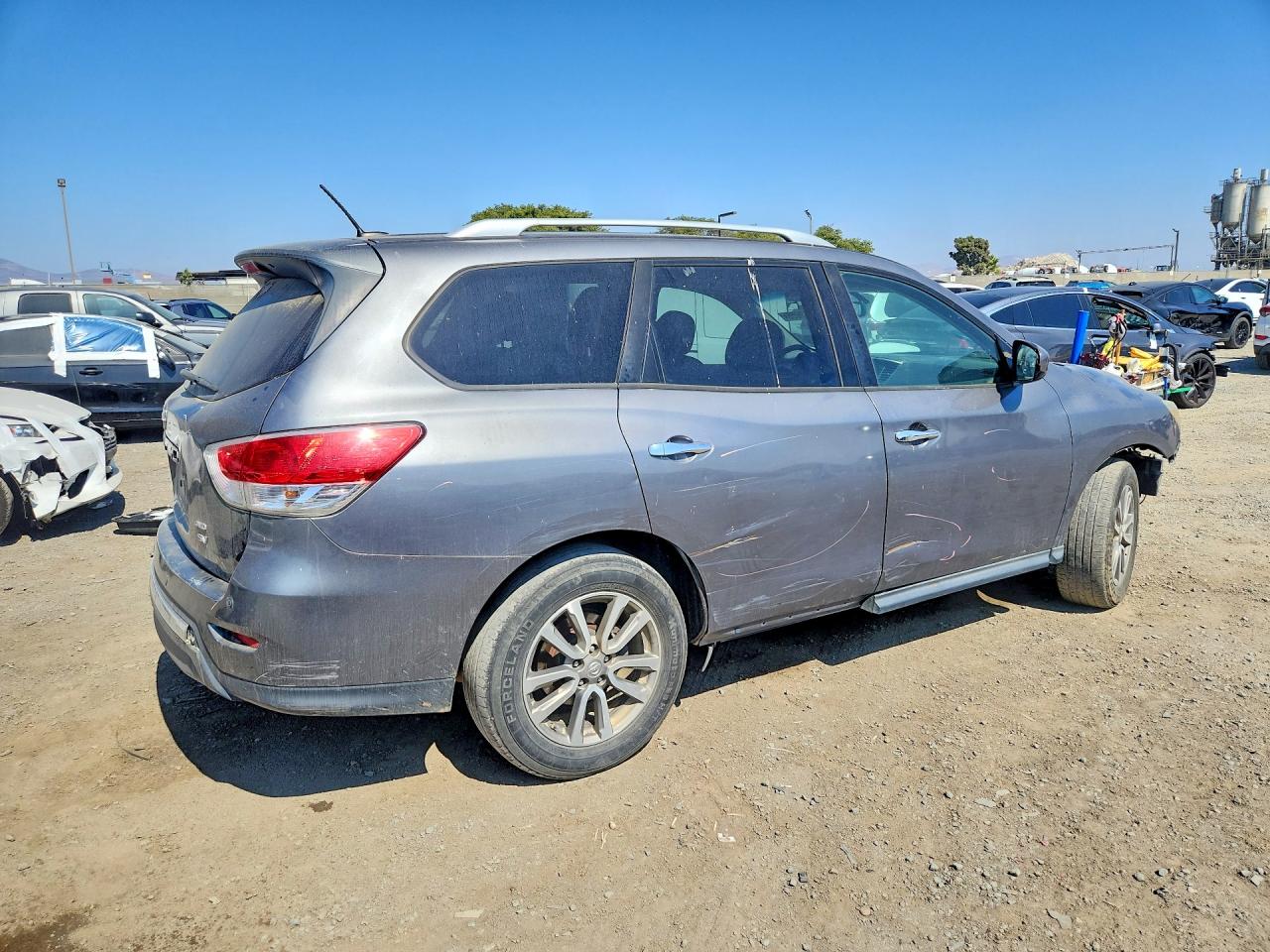 2015 Nissan Pathfinder Sv Gray vin: 5N1AR2MM6FC653678
