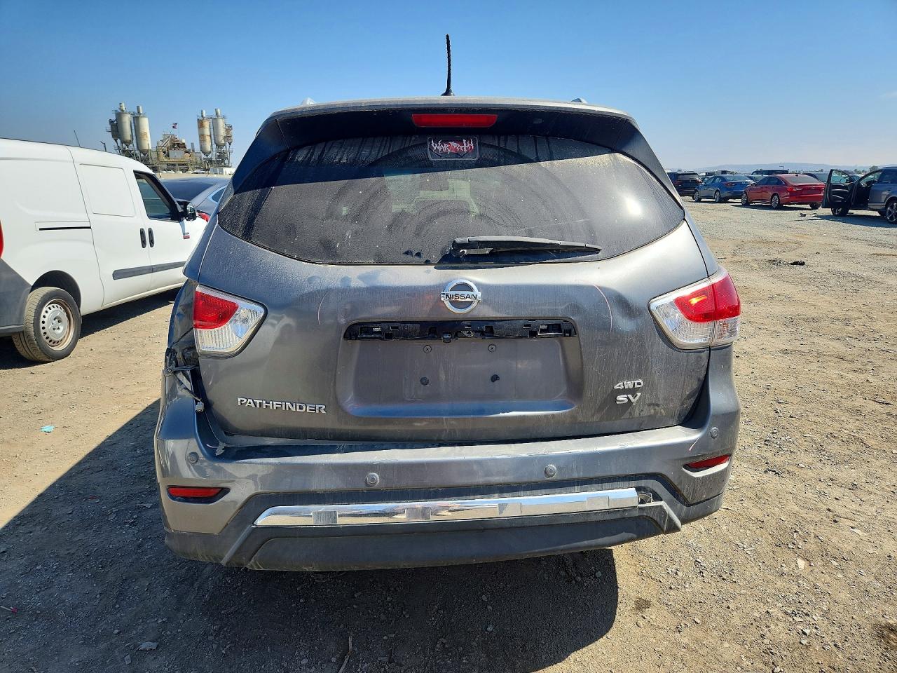 2015 Nissan Pathfinder Sv Gray vin: 5N1AR2MM6FC653678