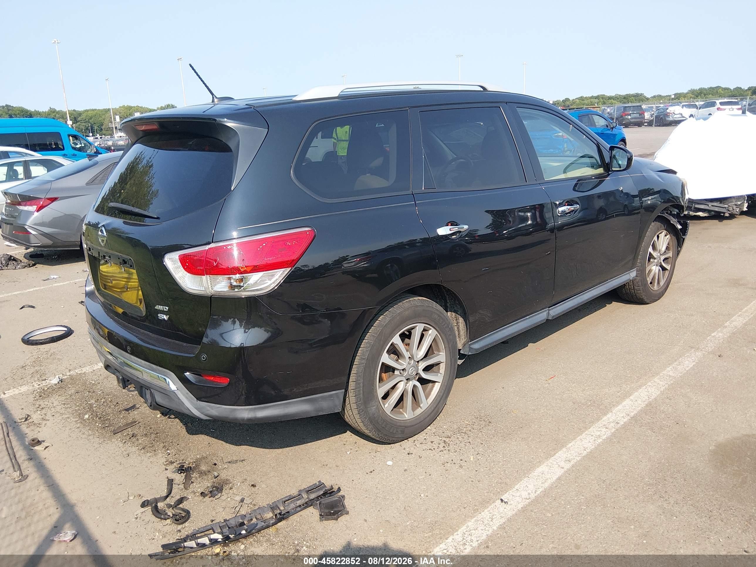 2015 Nissan Pathfinder Sv Black vin: 5N1AR2MM6FC660422