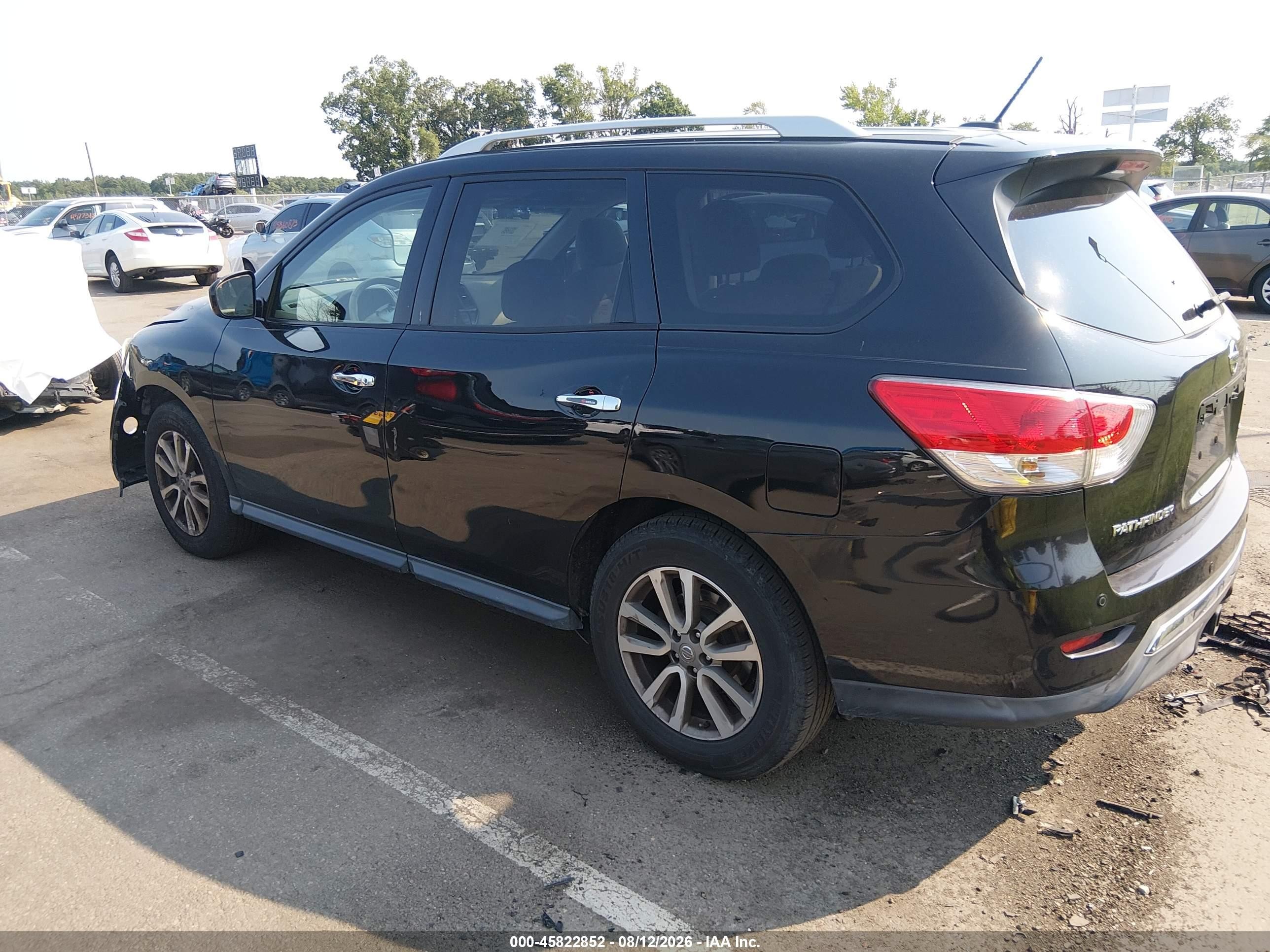 2015 Nissan Pathfinder Sv Black vin: 5N1AR2MM6FC660422