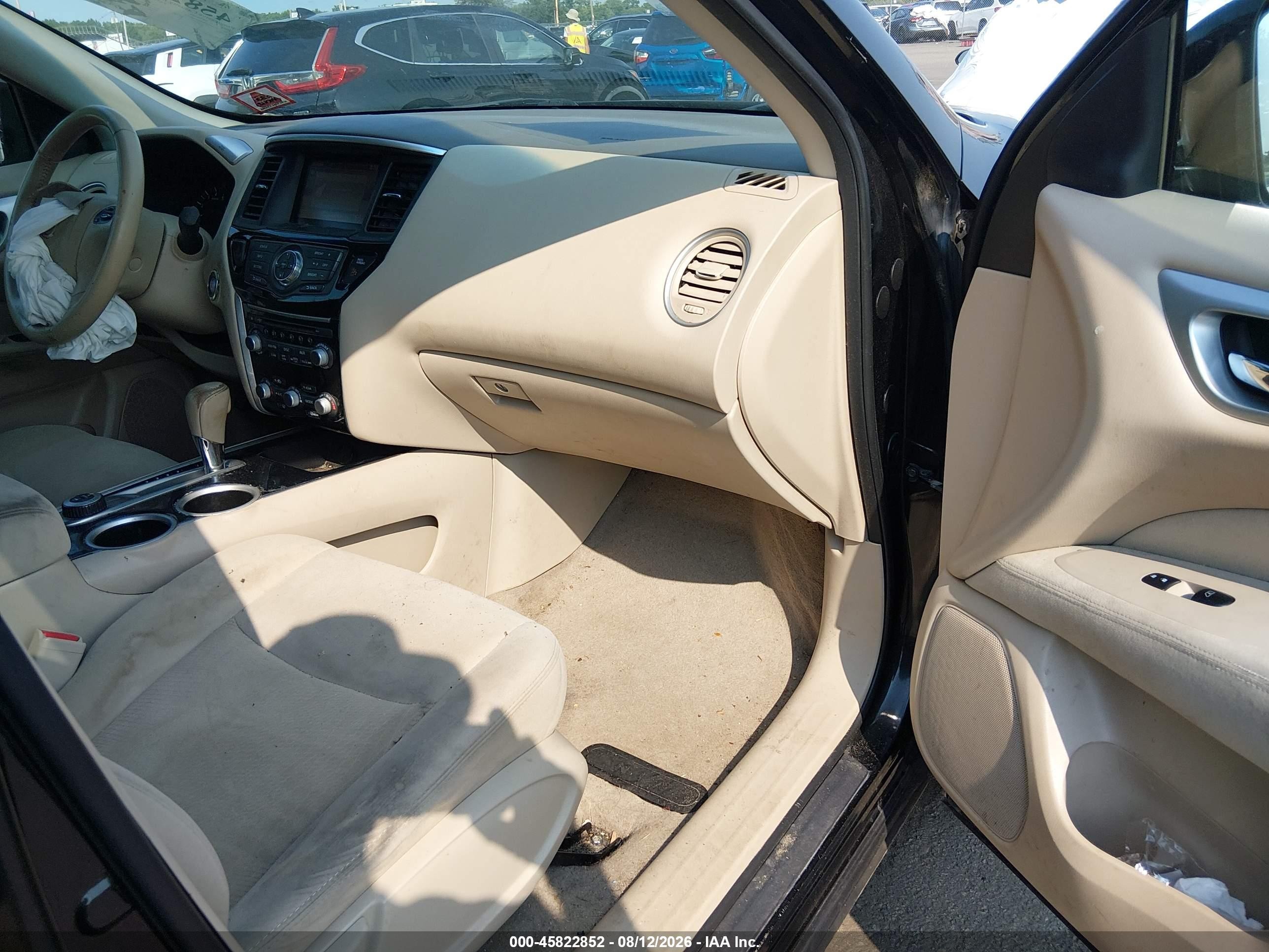 2015 Nissan Pathfinder Sv Black vin: 5N1AR2MM6FC660422