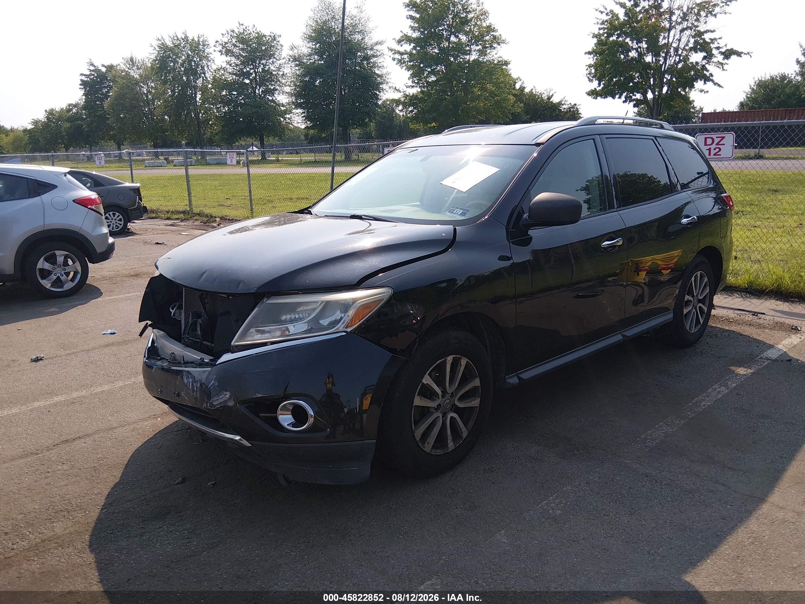 2015 Nissan Pathfinder Sv Black vin: 5N1AR2MM6FC660422