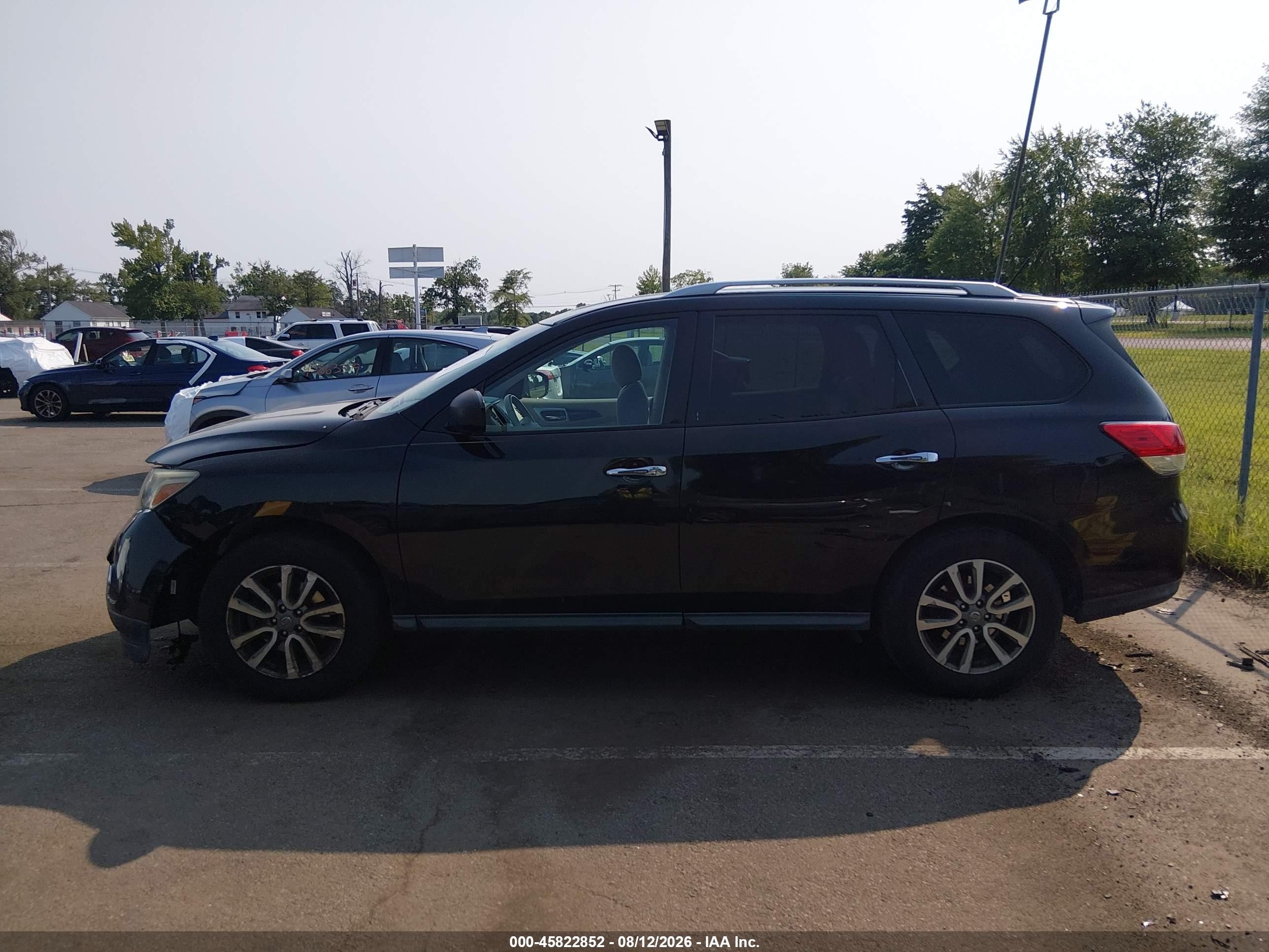 2015 Nissan Pathfinder Sv Black vin: 5N1AR2MM6FC660422