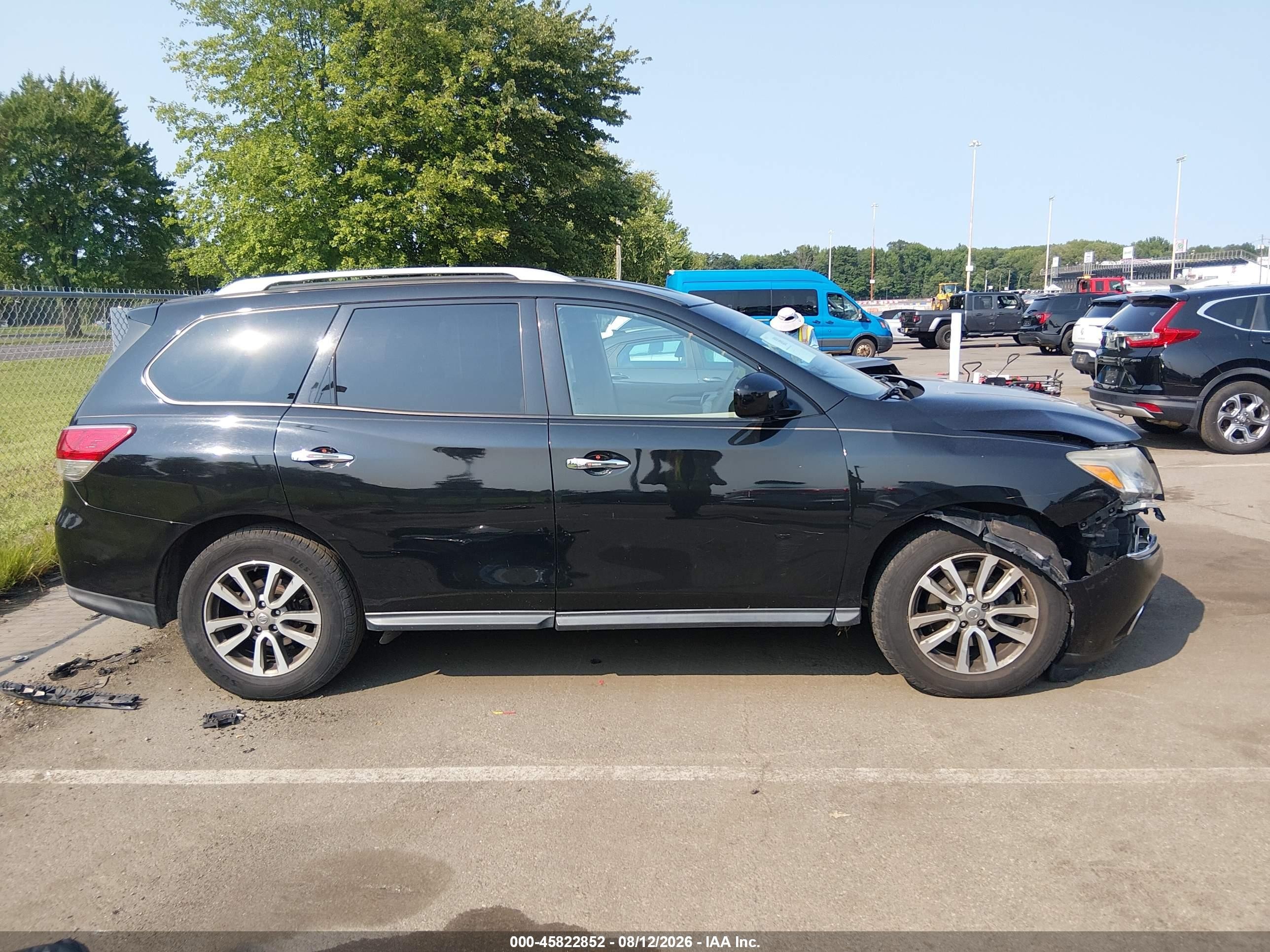 2015 Nissan Pathfinder Sv Black vin: 5N1AR2MM6FC660422