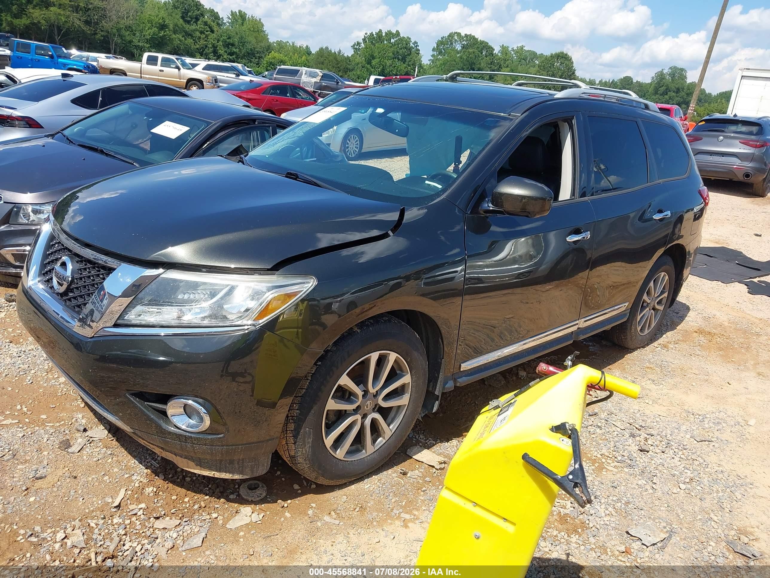 2015 Nissan Pathfinder Sl Gray vin: 5N1AR2MM6FC661408