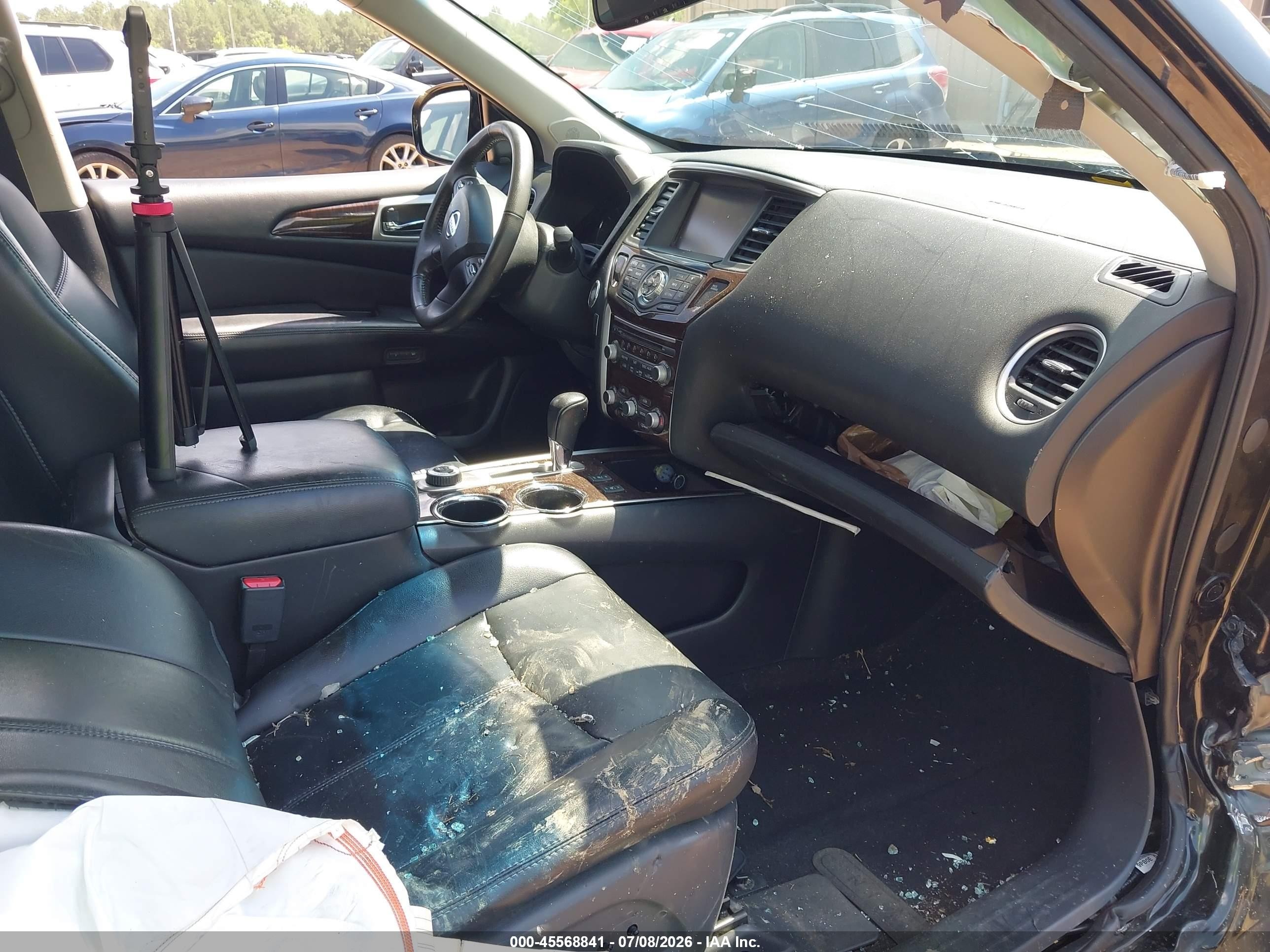 2015 Nissan Pathfinder Sl Gray vin: 5N1AR2MM6FC661408