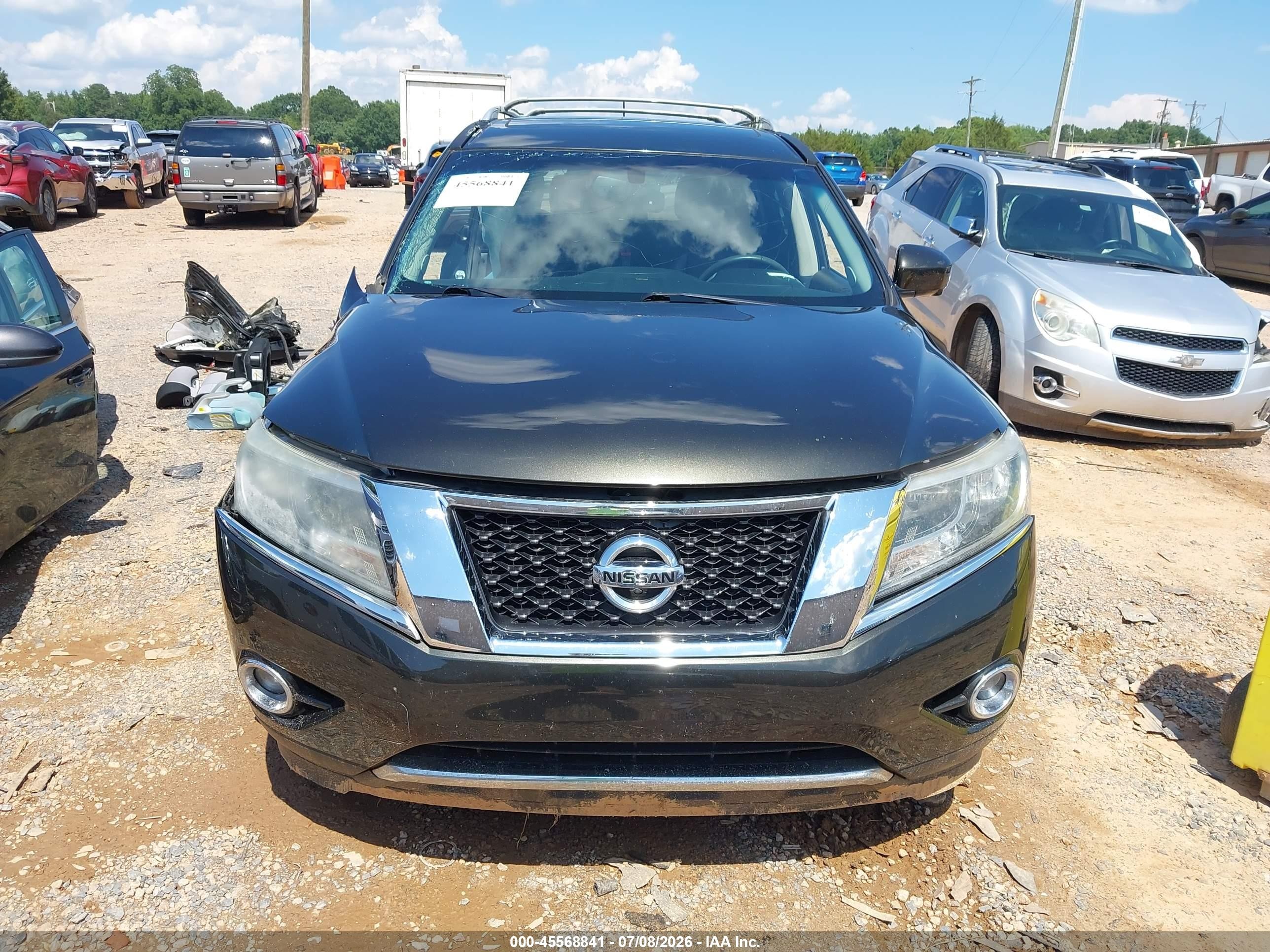 2015 Nissan Pathfinder Sl Gray vin: 5N1AR2MM6FC661408
