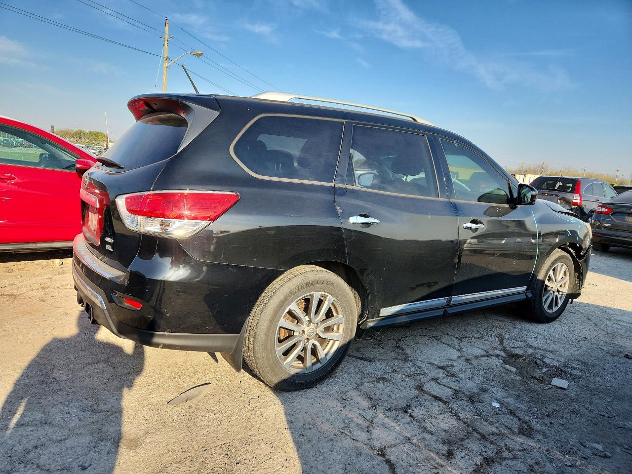 2015 Nissan Pathfinder Sl Black vin: 5N1AR2MM6FC665538