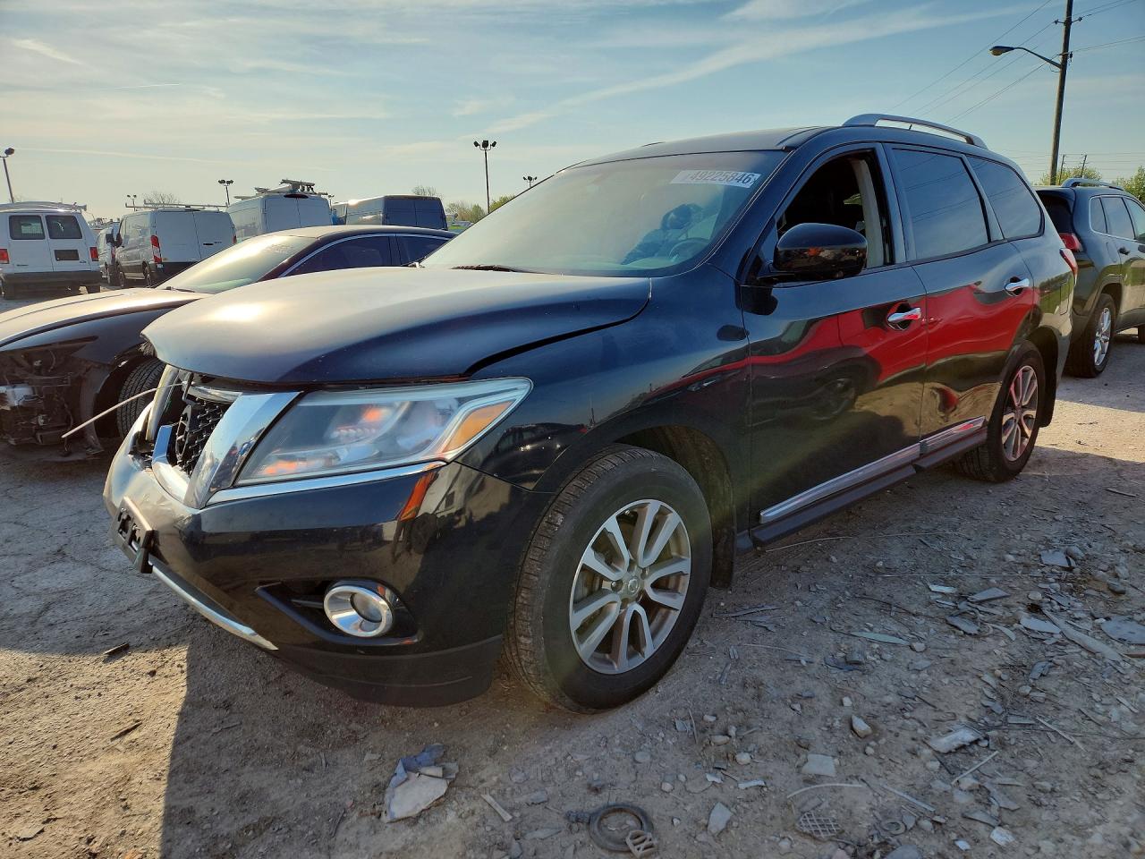 2015 Nissan Pathfinder Sl Black vin: 5N1AR2MM6FC665538