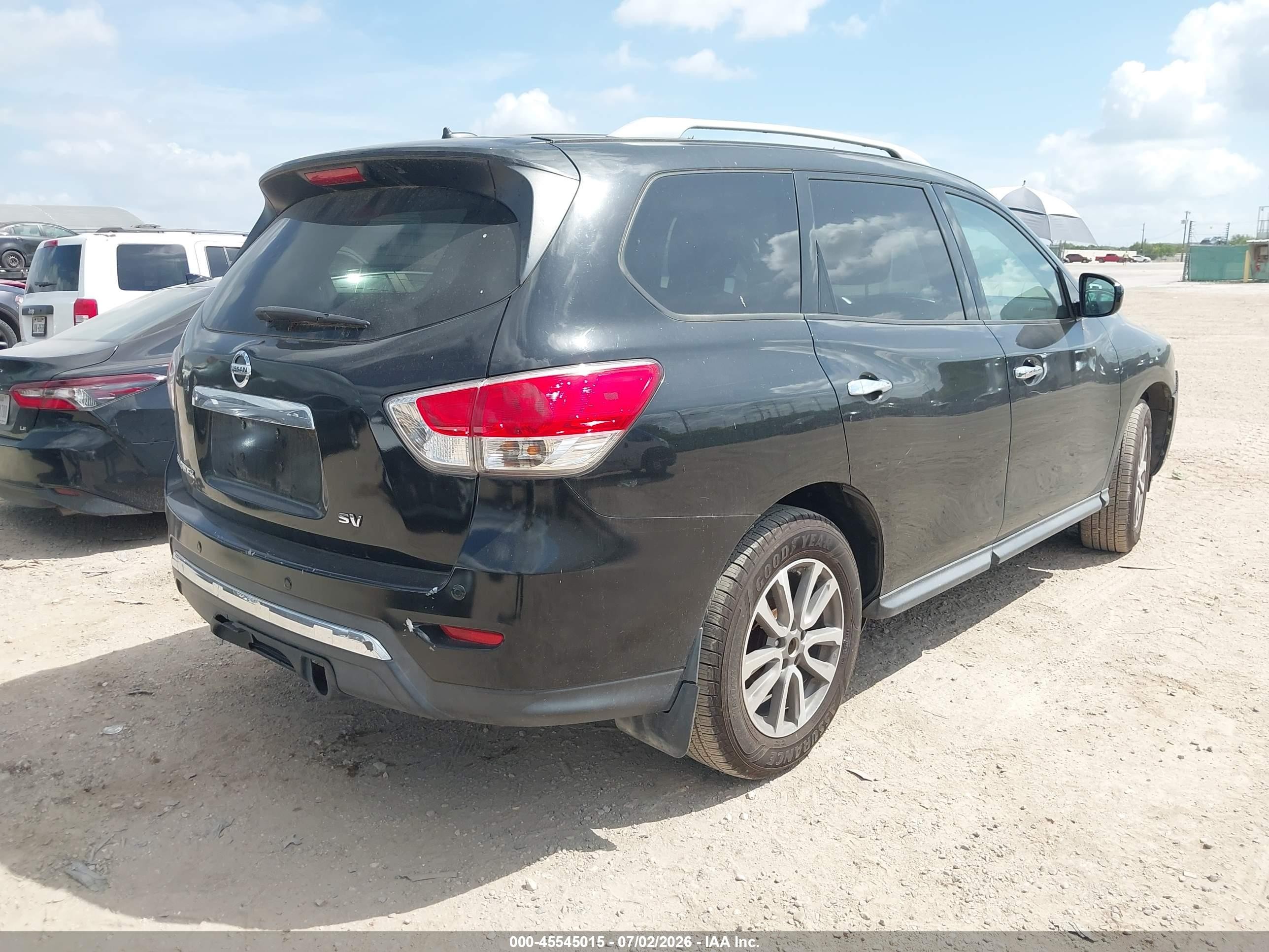 2015 Nissan Pathfinder Platinum/s/sl/sv Black vin: 5N1AR2MM6FC665765