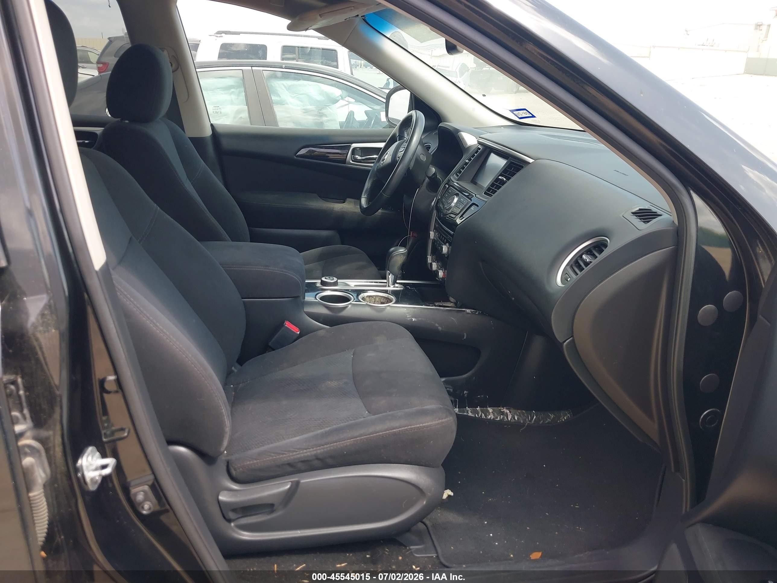 2015 Nissan Pathfinder Platinum/s/sl/sv Black vin: 5N1AR2MM6FC665765