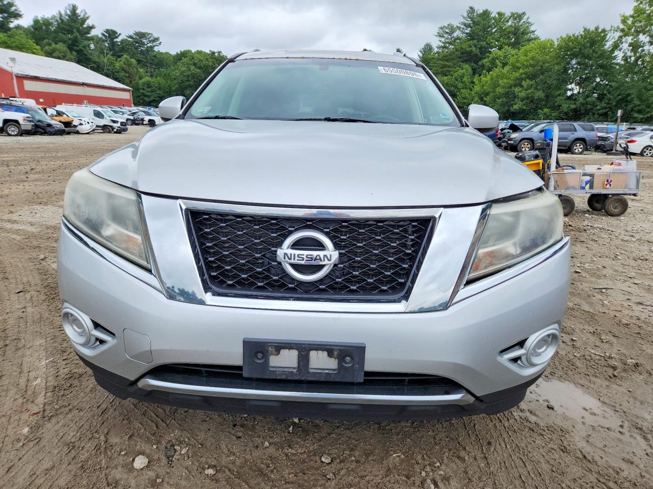 2015 Nissan Pathfinder S Silver vin: 5N1AR2MM6FC671257