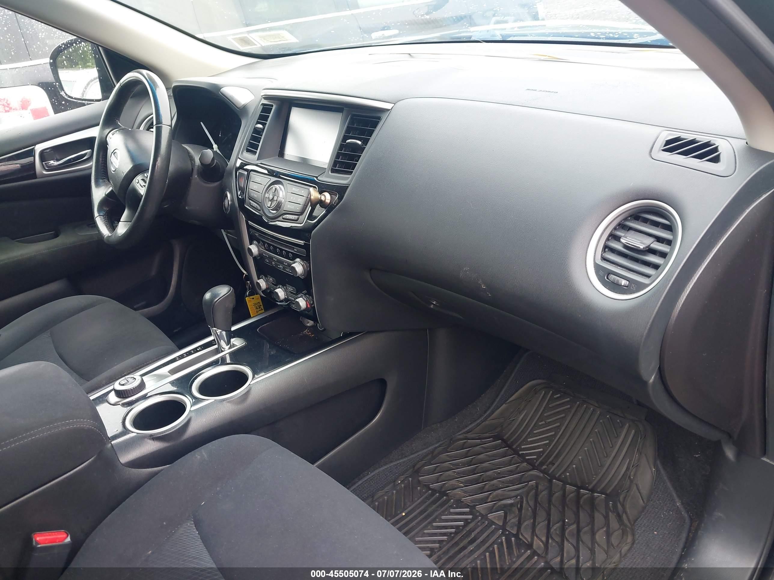 2015 Nissan Pathfinder Sv Black vin: 5N1AR2MM6FC673347