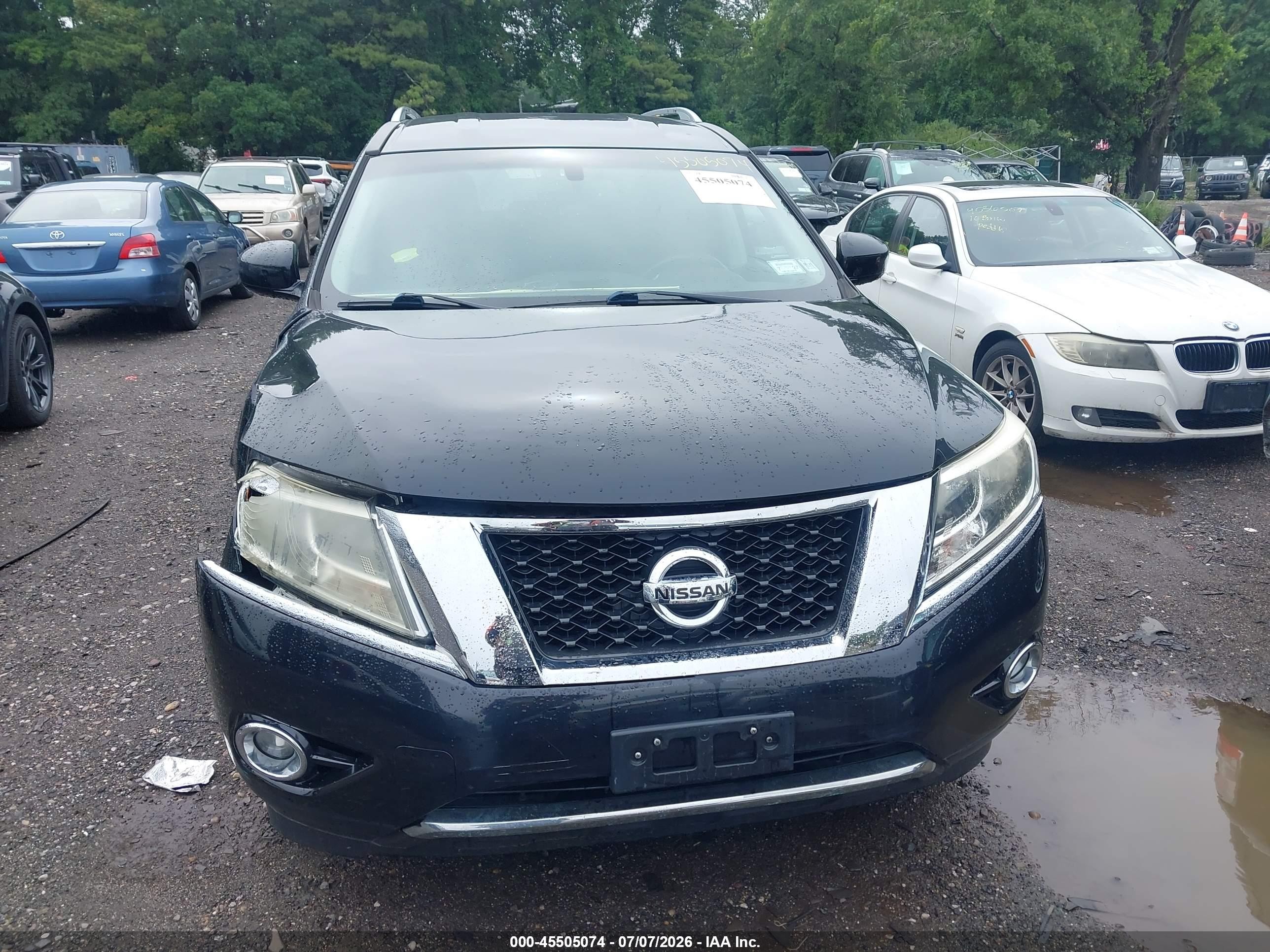 2015 Nissan Pathfinder Sv Black vin: 5N1AR2MM6FC673347