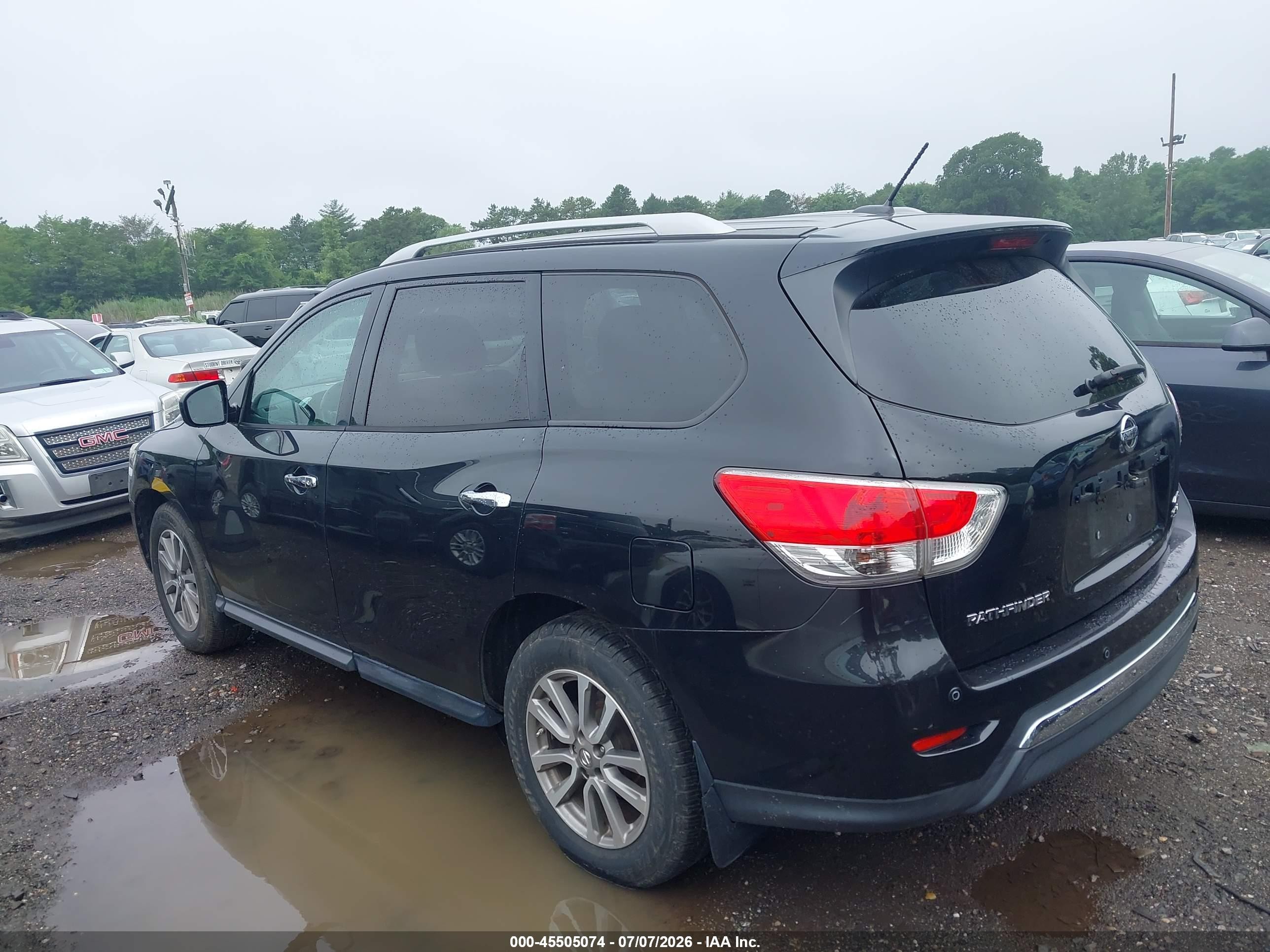 2015 Nissan Pathfinder Sv Black vin: 5N1AR2MM6FC673347