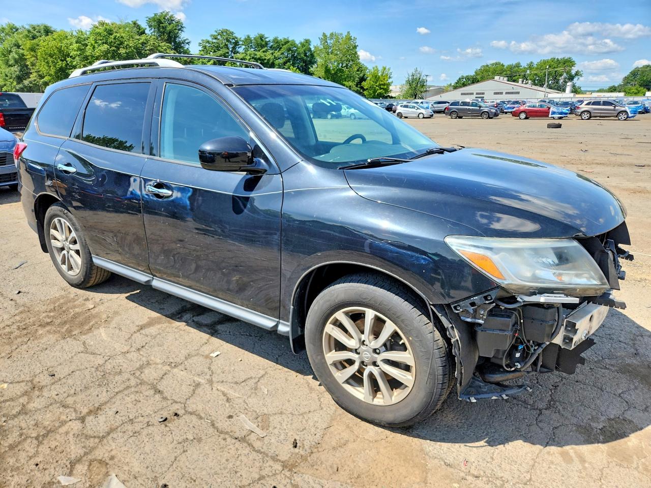 2015 Nissan Pathfinder S Black vin: 5N1AR2MM6FC674577