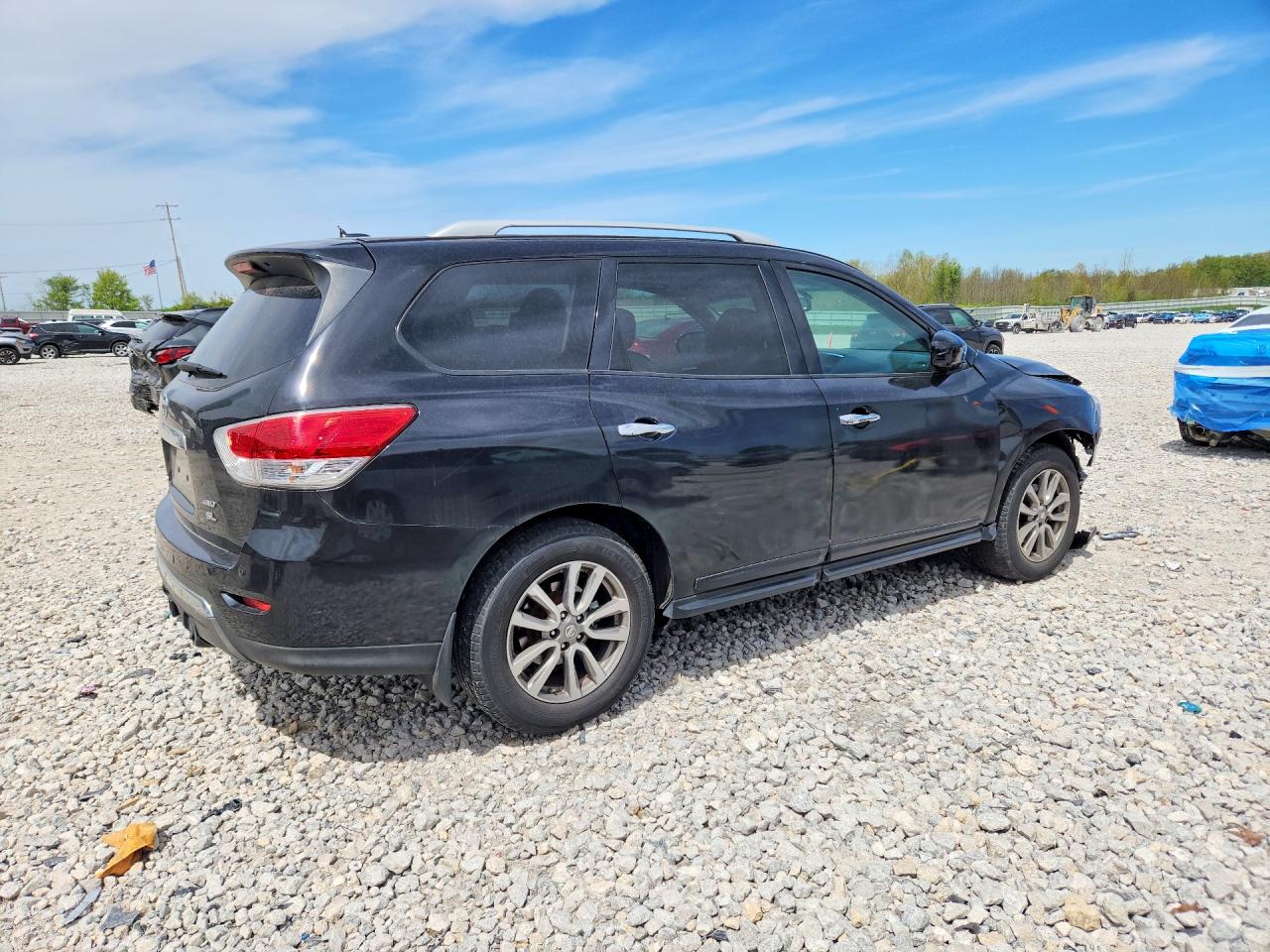 2015 Nissan Pathfinder Sl Black vin: 5N1AR2MM6FC699866