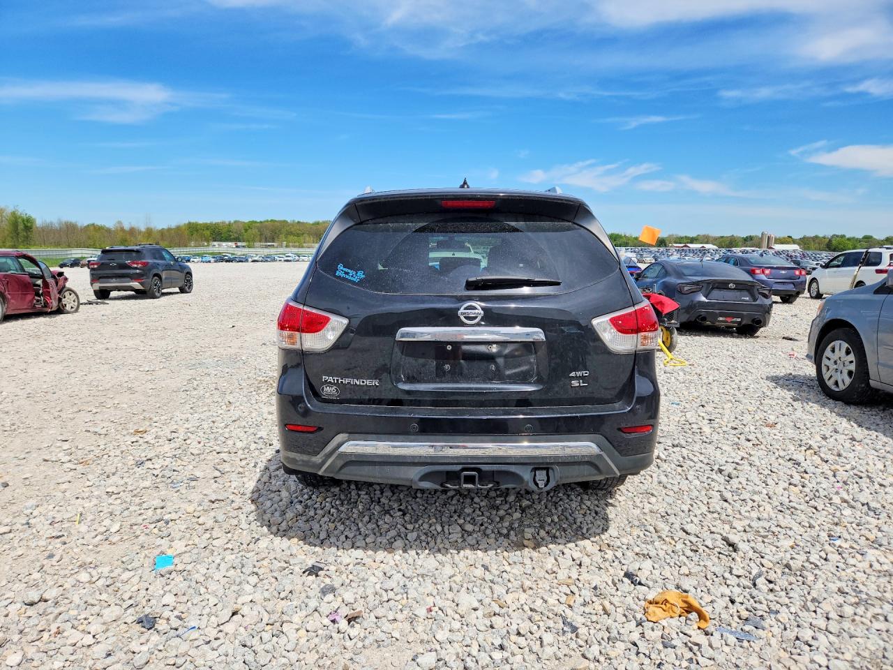 2015 Nissan Pathfinder Sl Black vin: 5N1AR2MM6FC699866