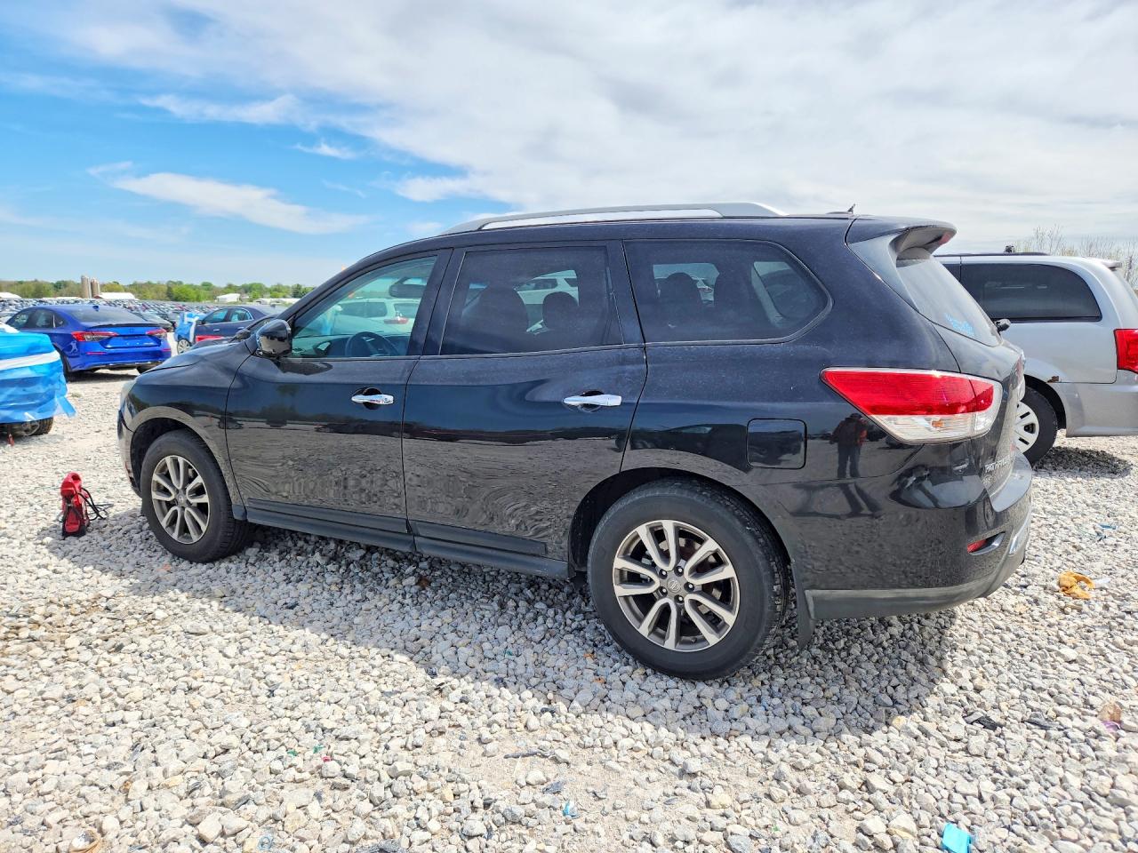 2015 Nissan Pathfinder Sl Black vin: 5N1AR2MM6FC699866