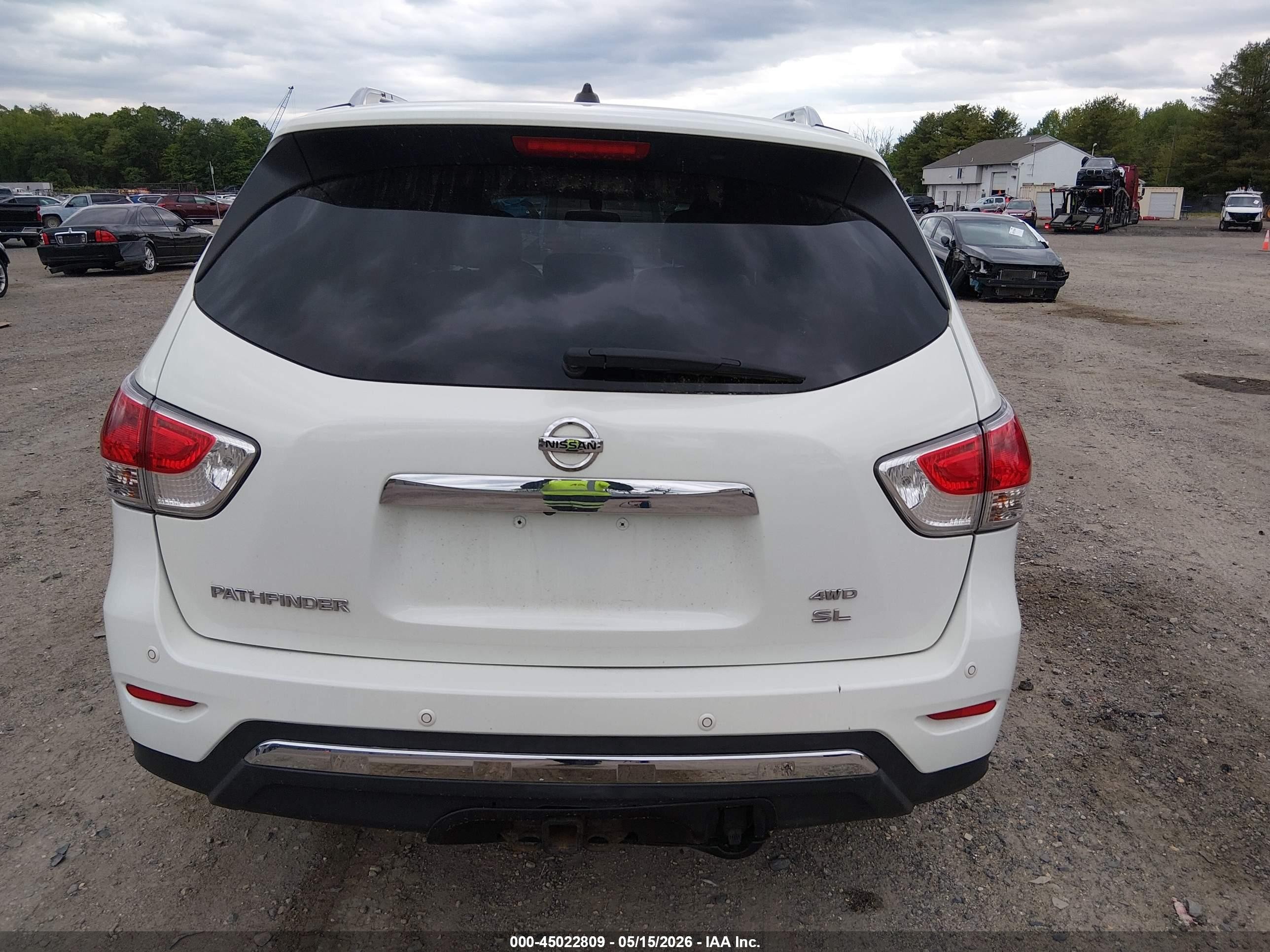 2015 Nissan Pathfinder Sl Cream vin: 5N1AR2MM6FC707853