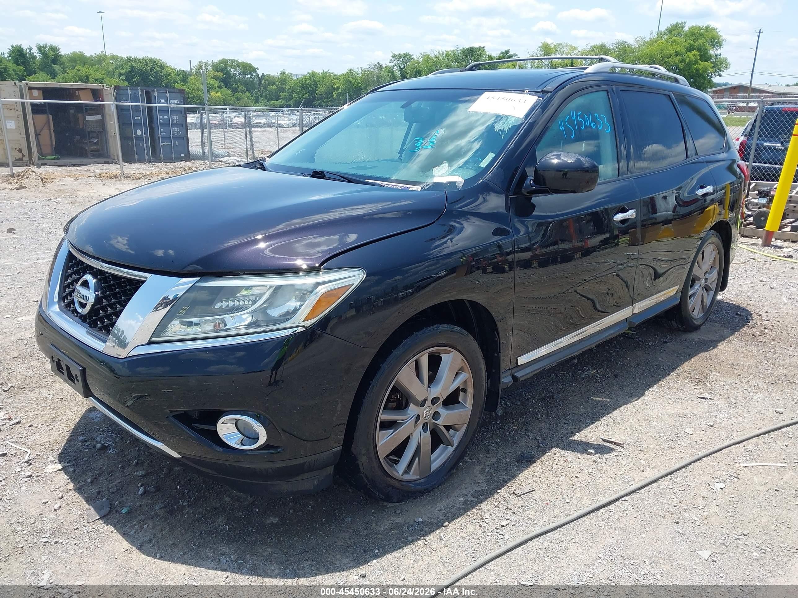 2015 Nissan Pathfinder Platinum Black vin: 5N1AR2MM6FC720098