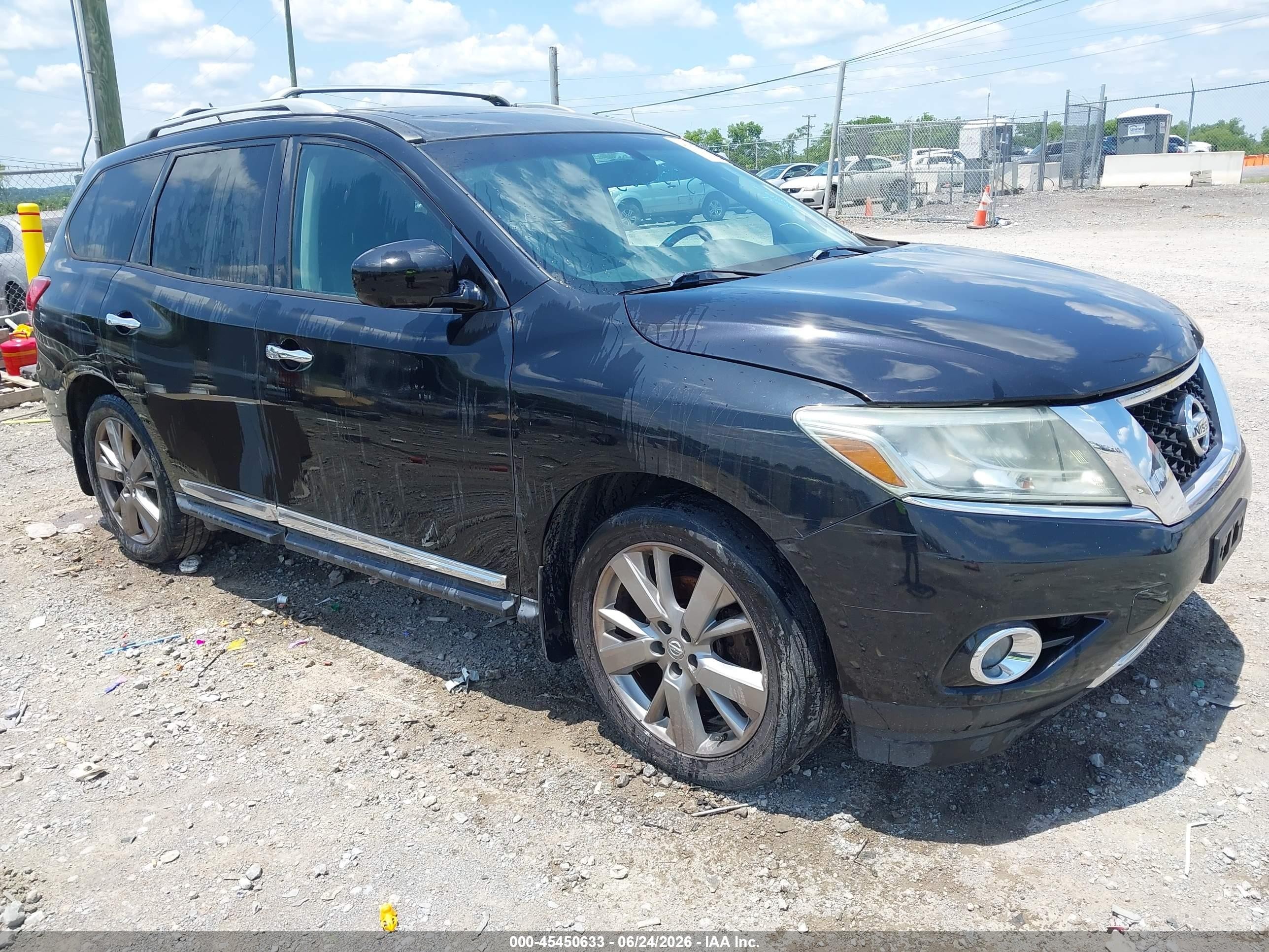 2015 Nissan Pathfinder Platinum Black vin: 5N1AR2MM6FC720098