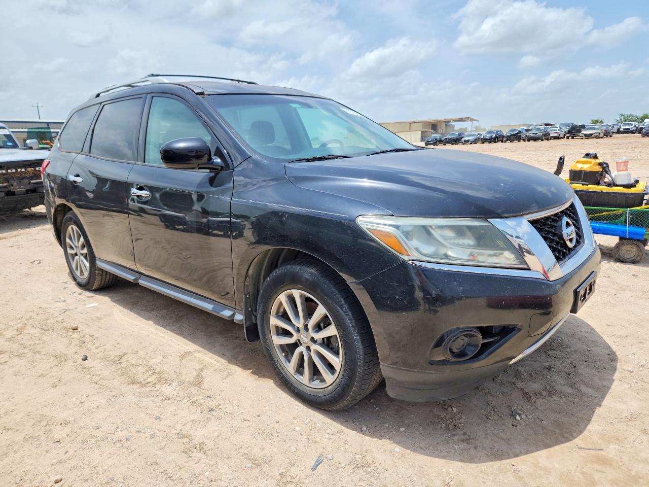 2013 Nissan Pathfinder S Black vin: 5N1AR2MM7DC616023