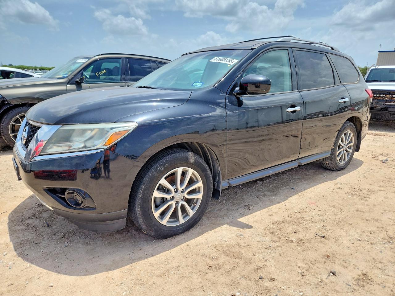 2013 Nissan Pathfinder S Black vin: 5N1AR2MM7DC616023