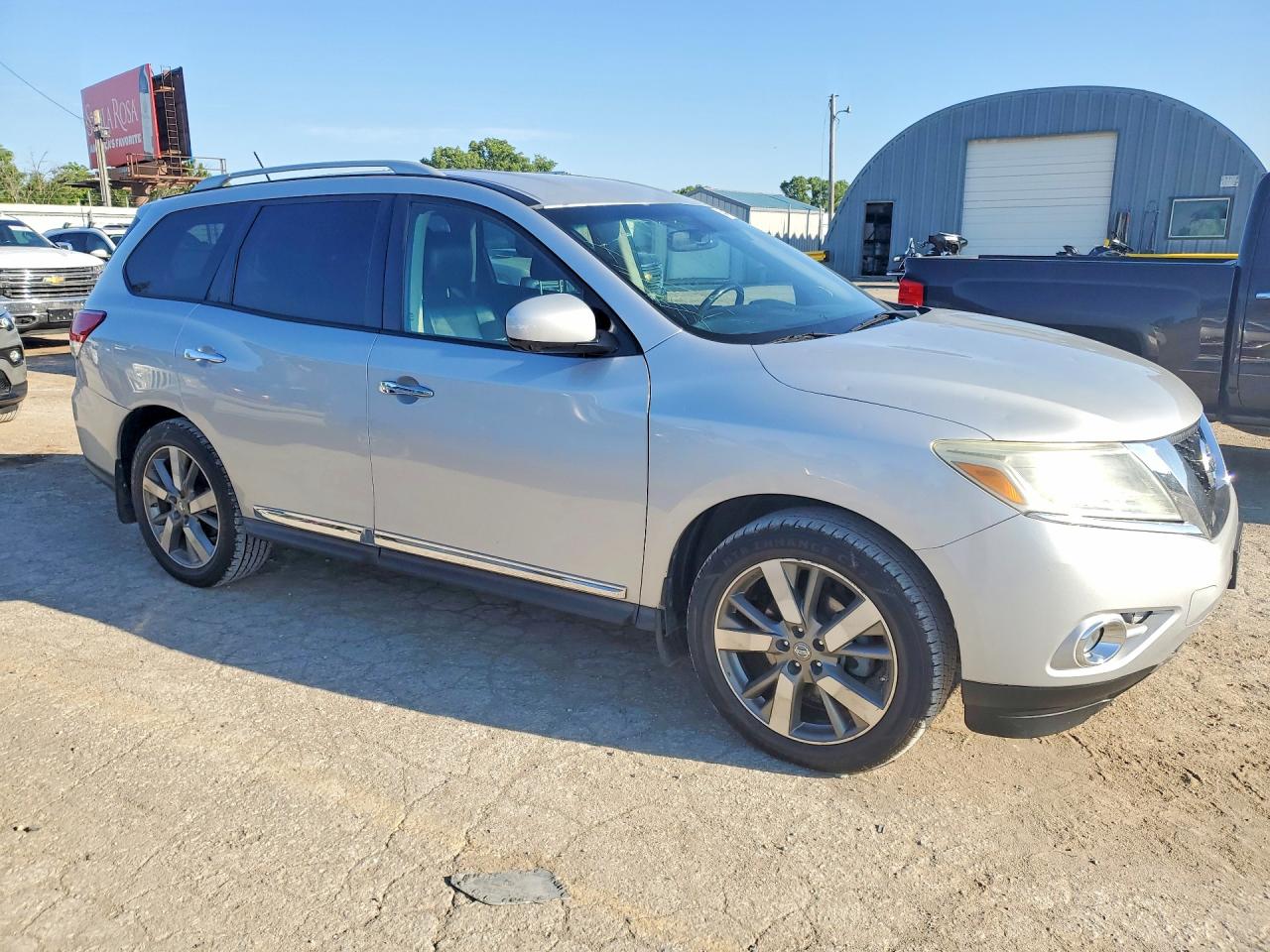2013 Nissan Pathfinder S Silver vin: 5N1AR2MM7DC616961