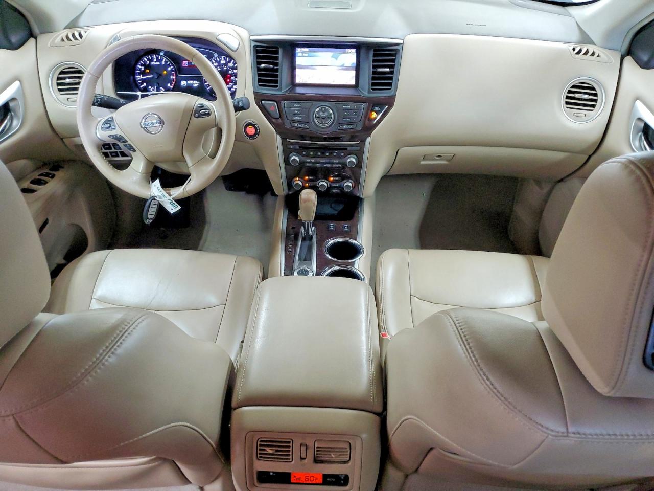 2013 Nissan Pathfinder S White vin: 5N1AR2MM7DC635218