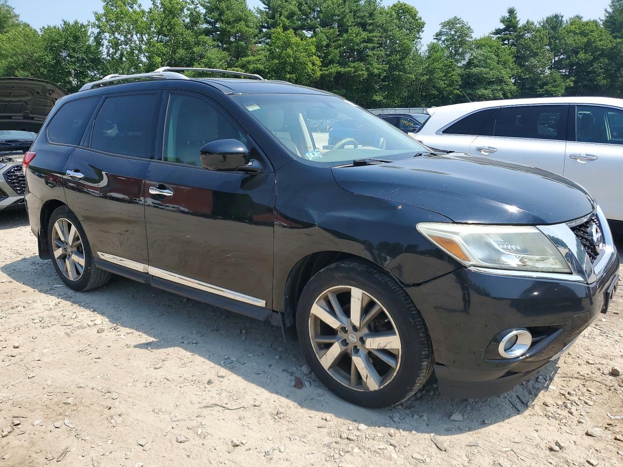 2013 Nissan Pathfinder S Black vin: 5N1AR2MM7DC649961