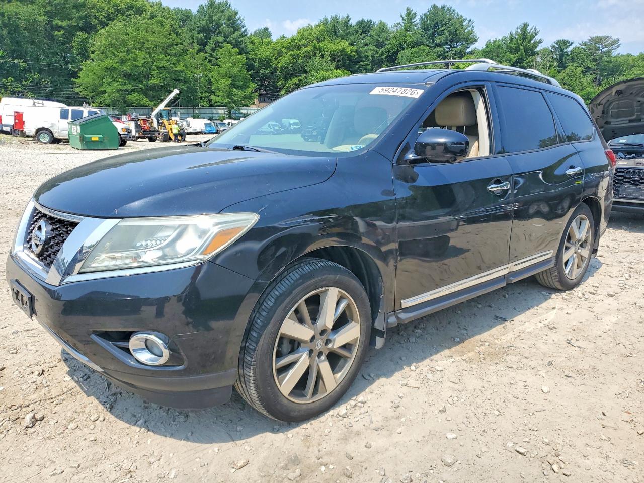 2013 Nissan Pathfinder S Black vin: 5N1AR2MM7DC649961