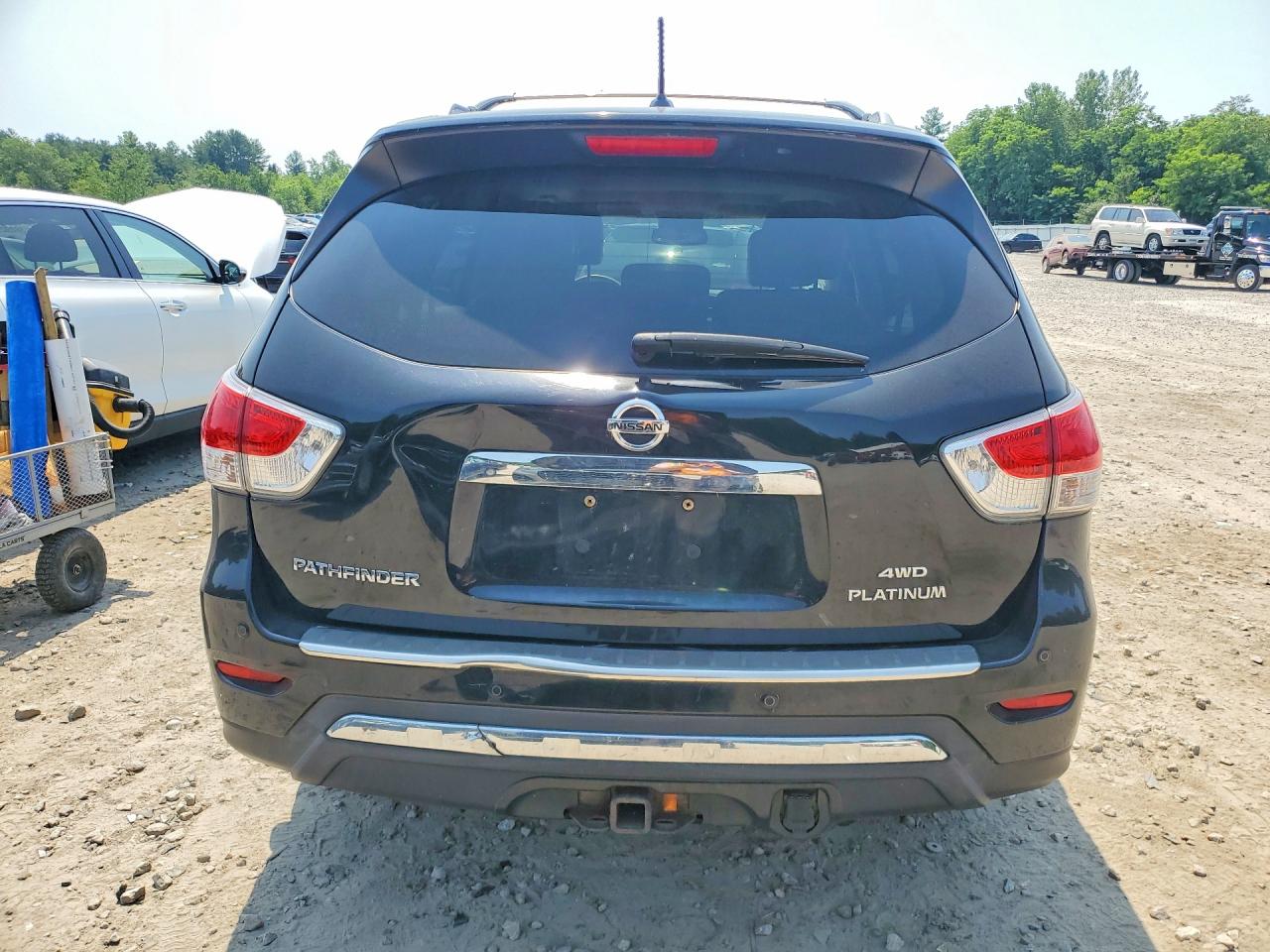 2013 Nissan Pathfinder S Black vin: 5N1AR2MM7DC649961