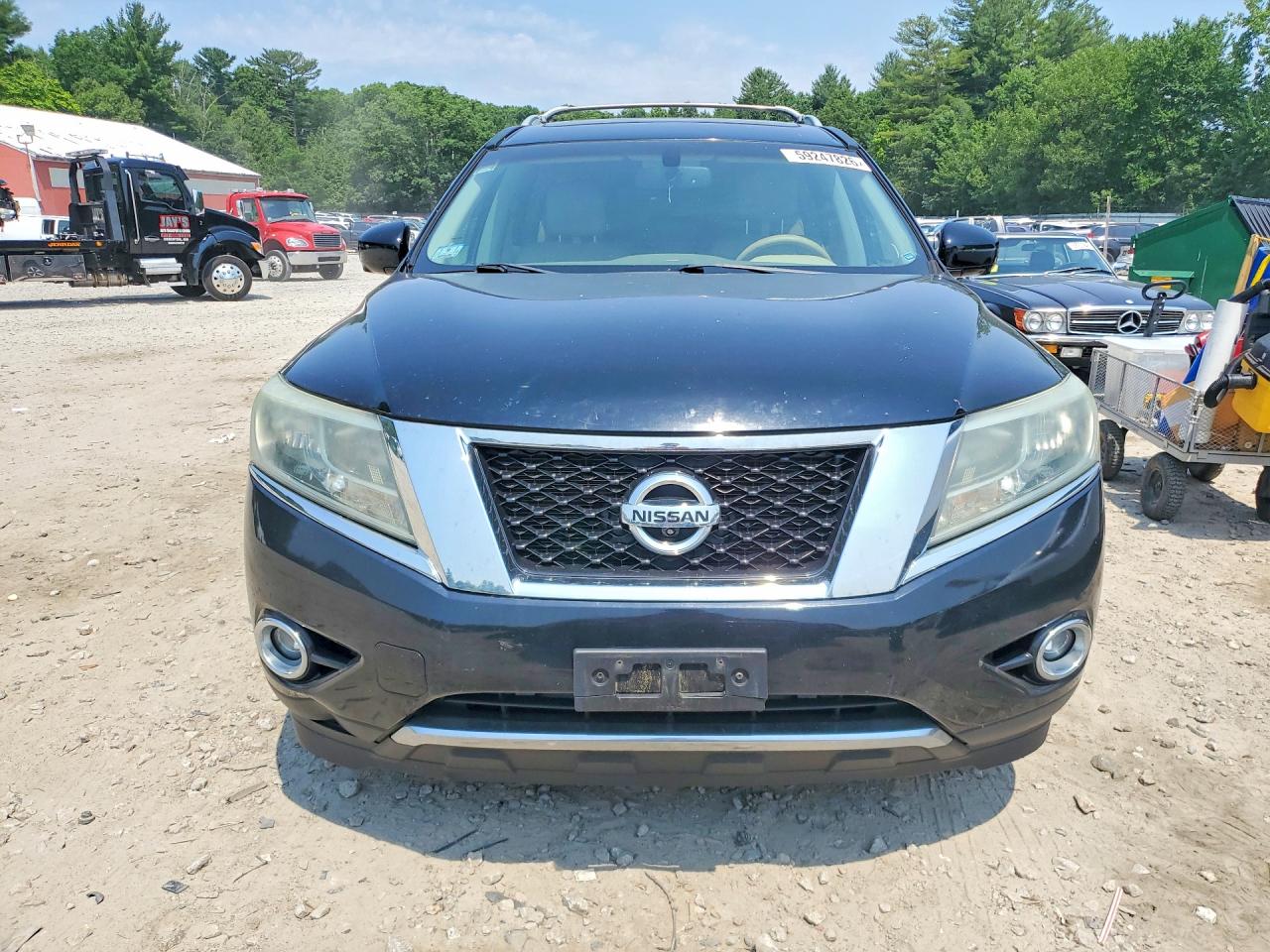 2013 Nissan Pathfinder S Black vin: 5N1AR2MM7DC649961